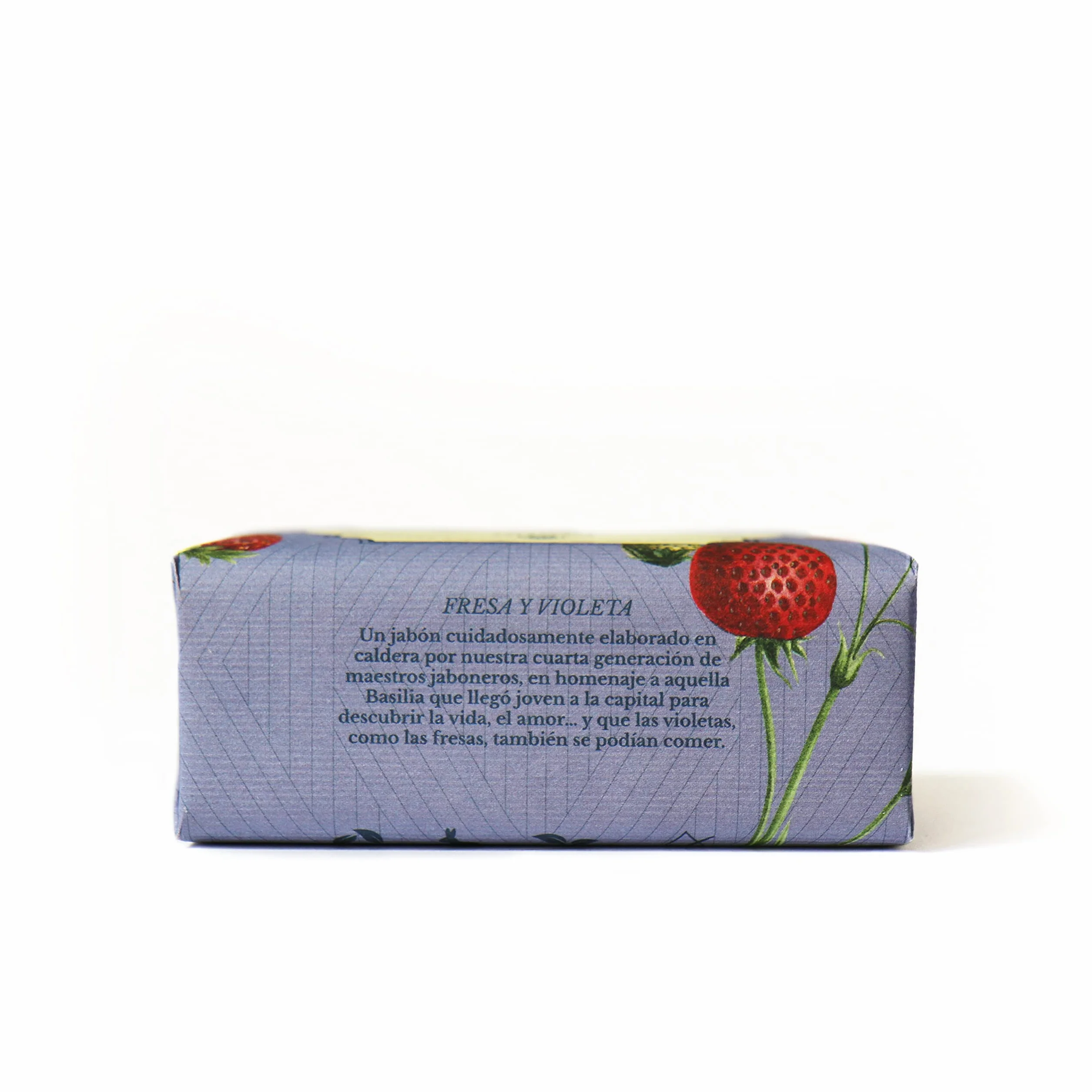 Pardo Jabón Natural Vintage Camino a Madrid Fresa y Violeta 200 g Pastilla sólida