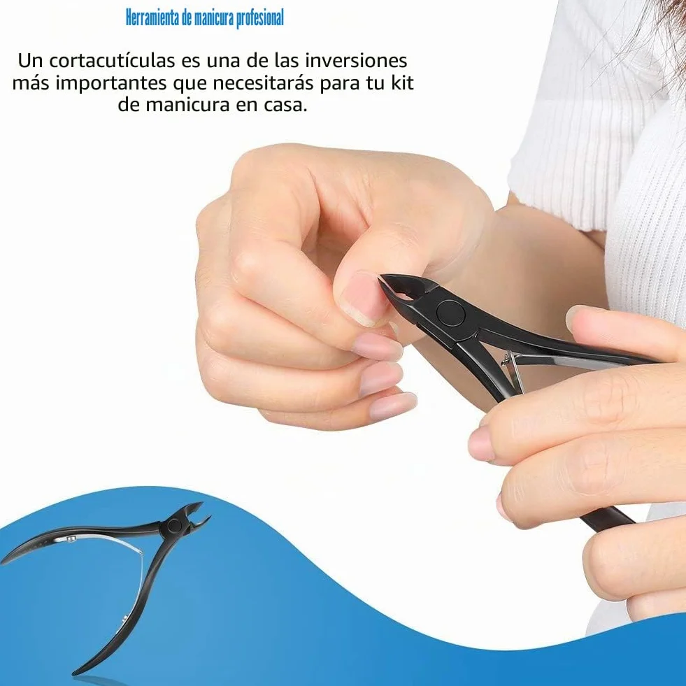 FERYES Alicates Cortacutículas Profesional Acero Inoxidable Cortador Removedor Cutícula