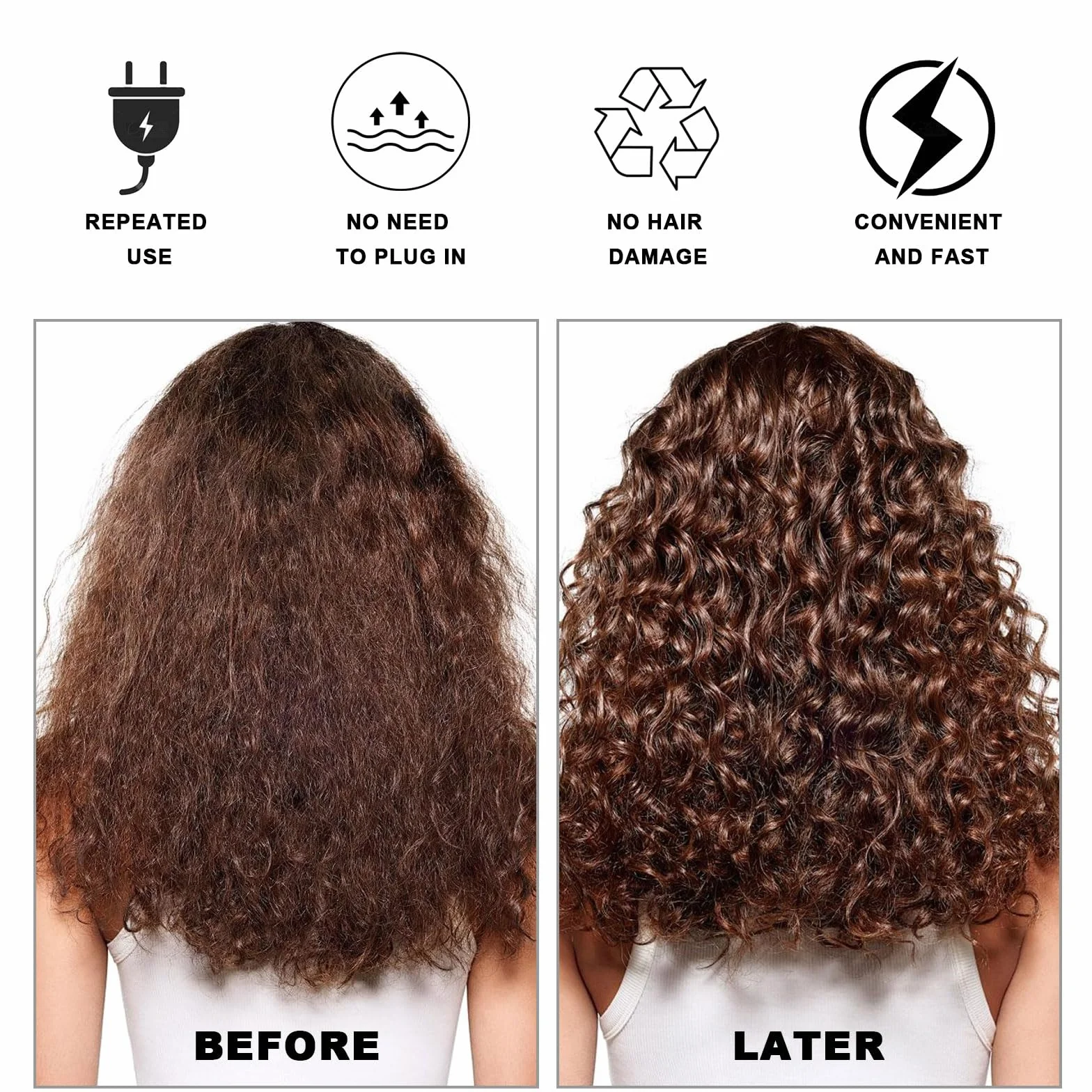 Gorro Secador de Pelo Térmico para Cabello Rizado UILYNIU 2 Piezas Difusor Universal Accesorio Secar Peinar Rizar