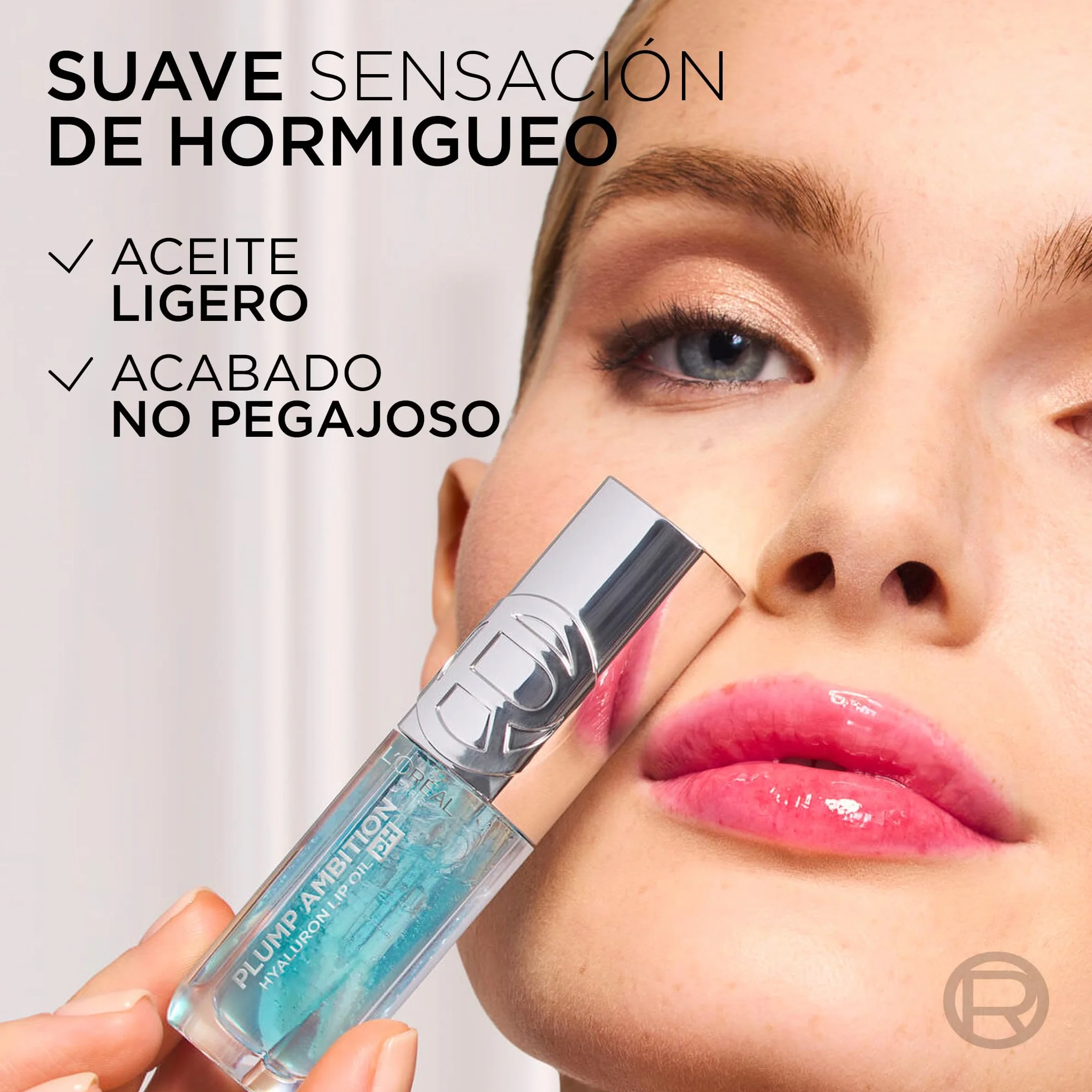 L'Oreal Paris Aceite Labial Voluminizador Plump Ambition Tono 113 Cristal Ice 5ml