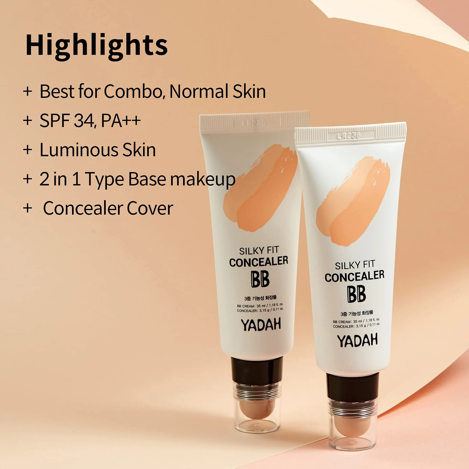 YADAH Corrector Fit sedoso BB energía iluminación 35ml
