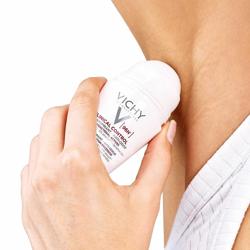 Vichy Desodorante Roll-On Antitranspirante Mujer 96h Clinical Control 50 ml Paquete de 2