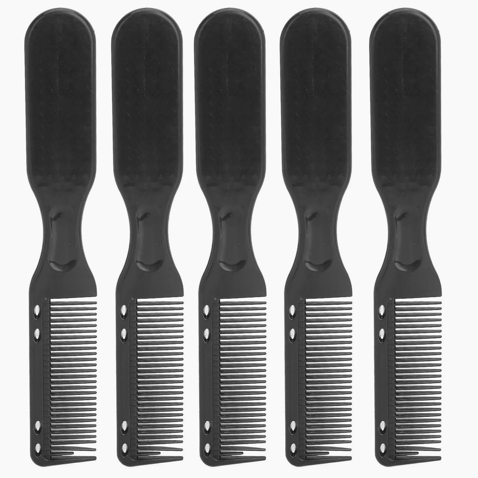 Cepillo de Pelo para Hombres, Cepillo de Aceite Ergonómico para Peinado y Cuidado de la Barba, 5 uds., Nailon Suave