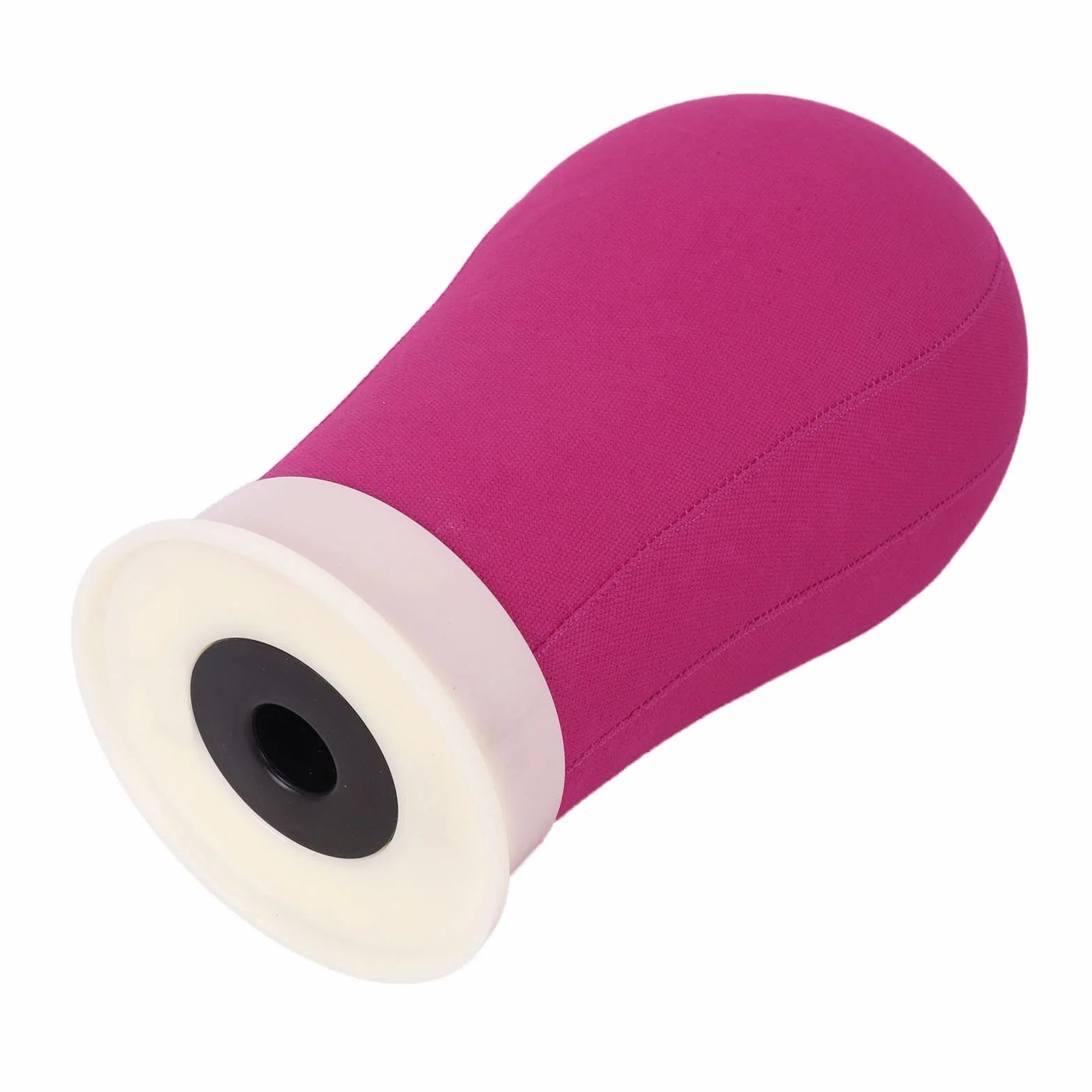 MapofBeauty 22 Pulgadas Lienzo Block Jefe Peluca con Stand para Making Pelucas Mannequin Visualización Styling (Magenta)