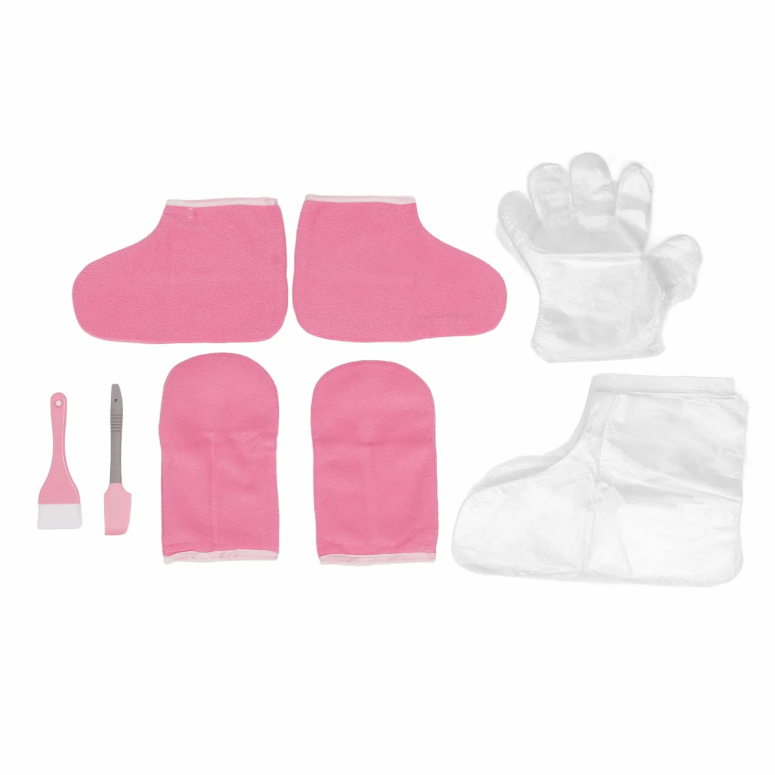 Botines de Rizo para Pies y Manoplas Gruesas de Parafina para Terapia SPA, Algodón Aislado