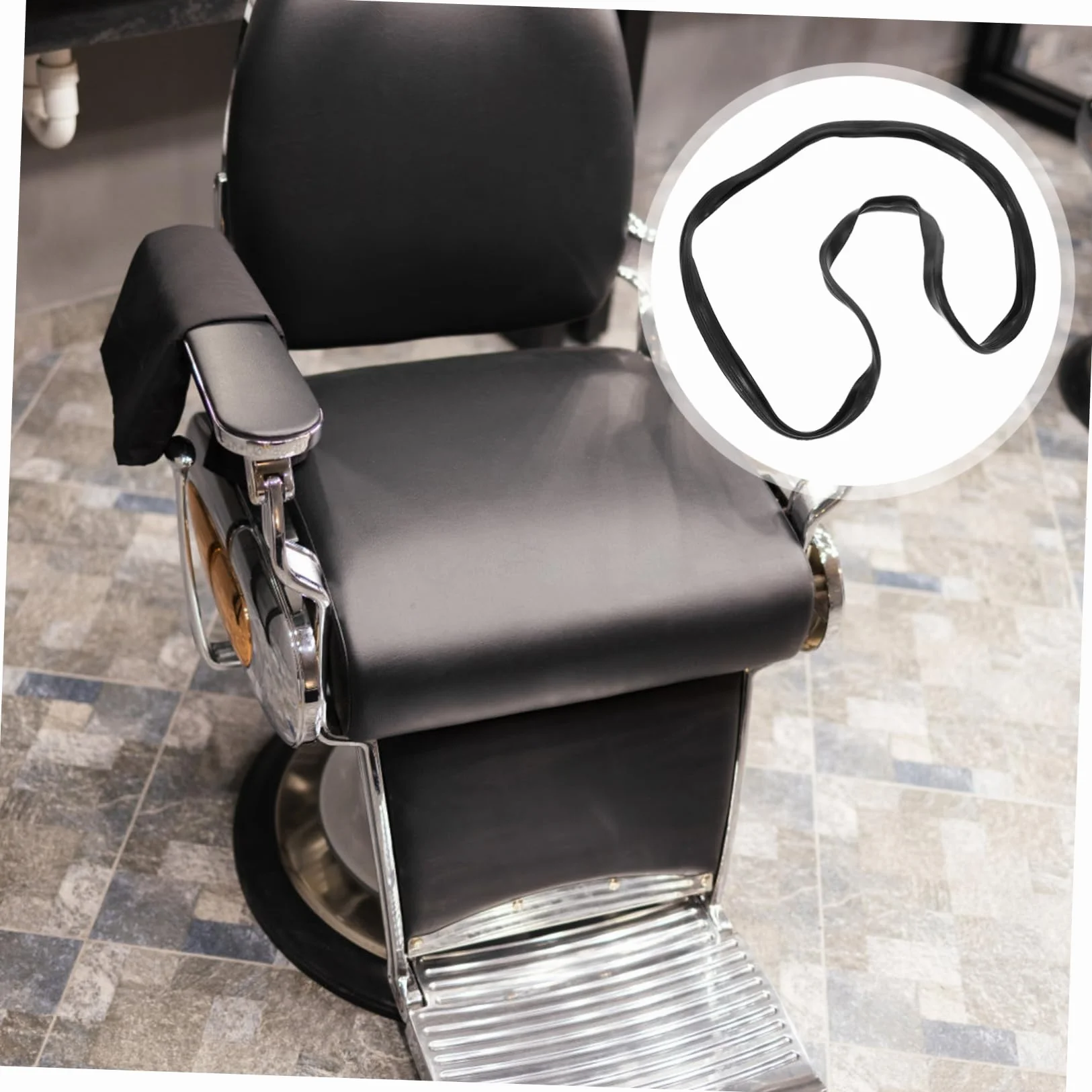 Anillo Base de Goma Protector para Silla de Peluquería Accesorio de Barbería