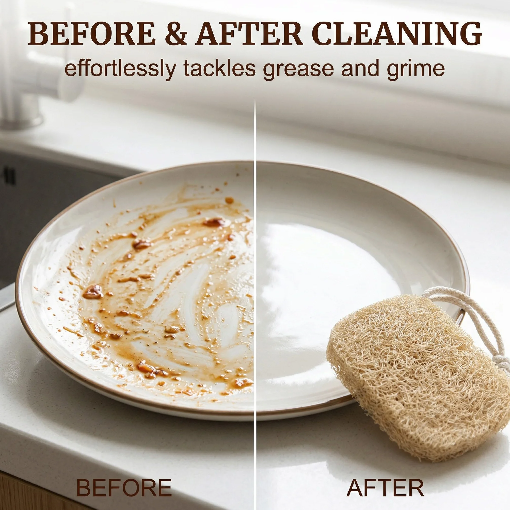 Lufa Natural Ecológica Biodegradable, Estropajo para Limpieza