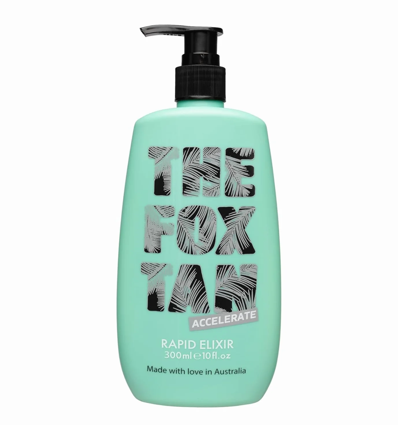 The Fox Tan - Rapid Tanning Elixir - acelerador del bronceado sin autobronceador, Loción vegana el para rostro y cuerpo, para sol y solárium, 300 ml