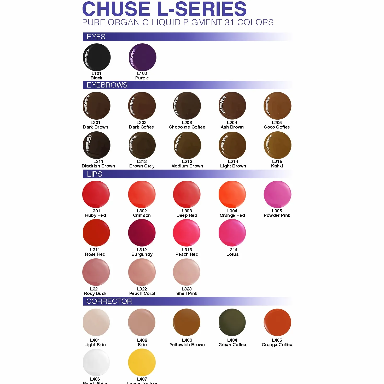 CHUSE Pigmentos para labios PMU 0,35 oz 10 ml L321 Rosy Dusk