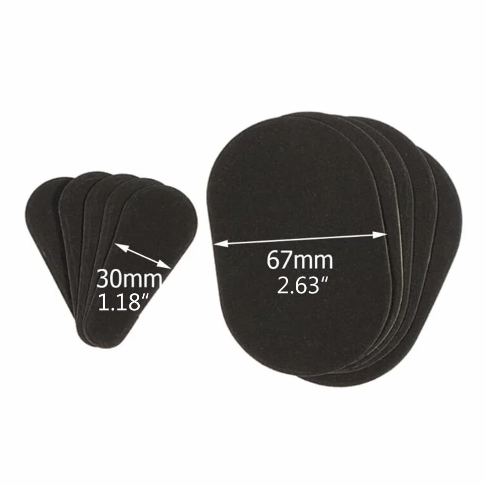 10 Piezas Set de Almohadillas de Depilación, Guante Depilatorio de Eliminar Vello de Manopla de Depilación de 2 Tamaños 8 Papeles de Lija Fino Negro de Exfoliación para Mujer Depilar labio de la cara