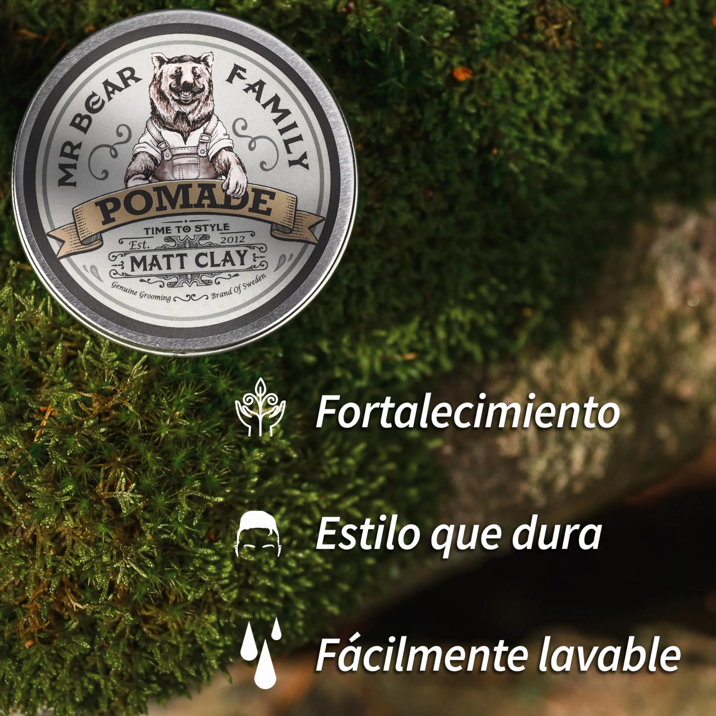 Mr Bear Pomada Matt Clay 100ml