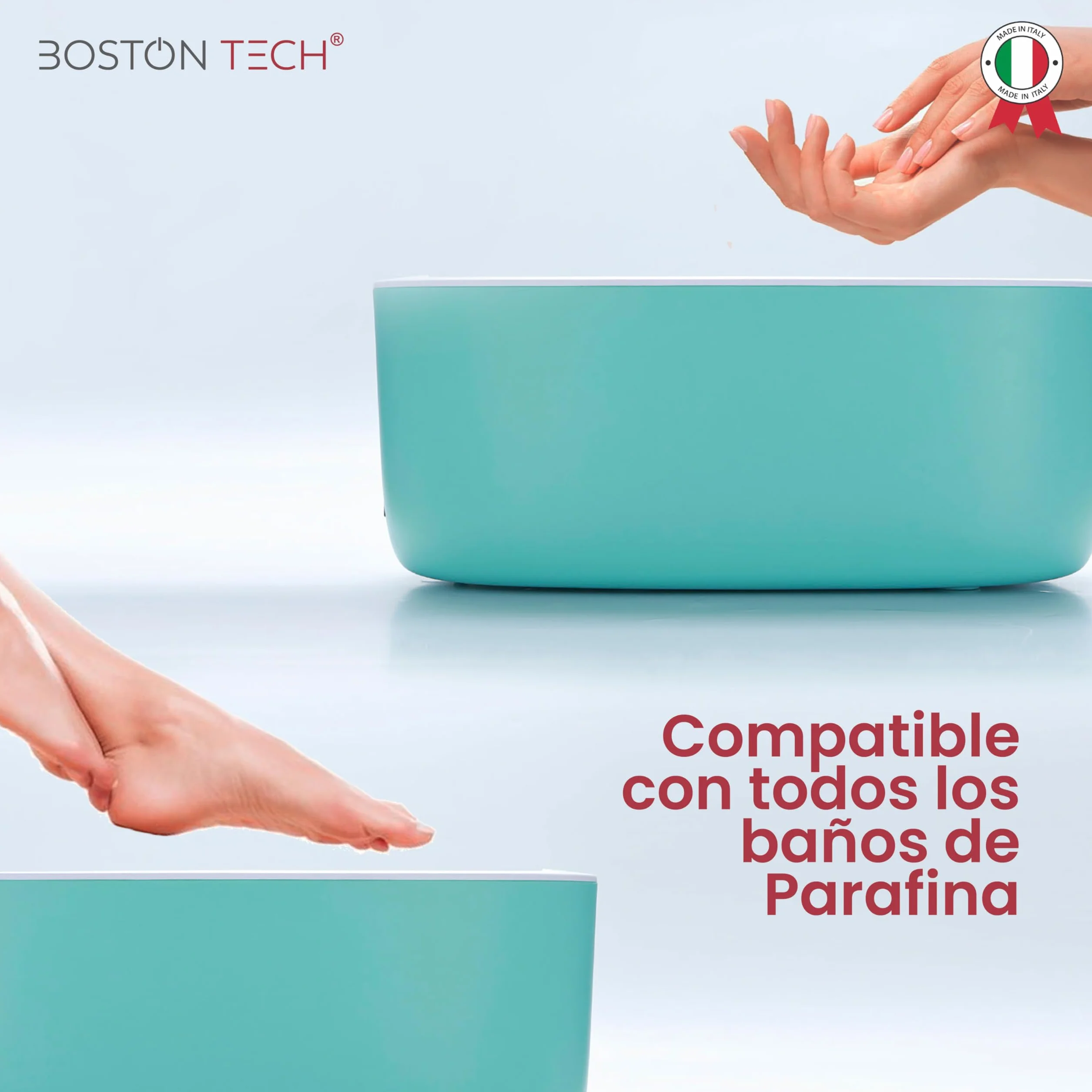 Boston Tech Parafina para Manos y Pies 2 bloques 450g Tratamiento Antioxidante Hidratante Profesional