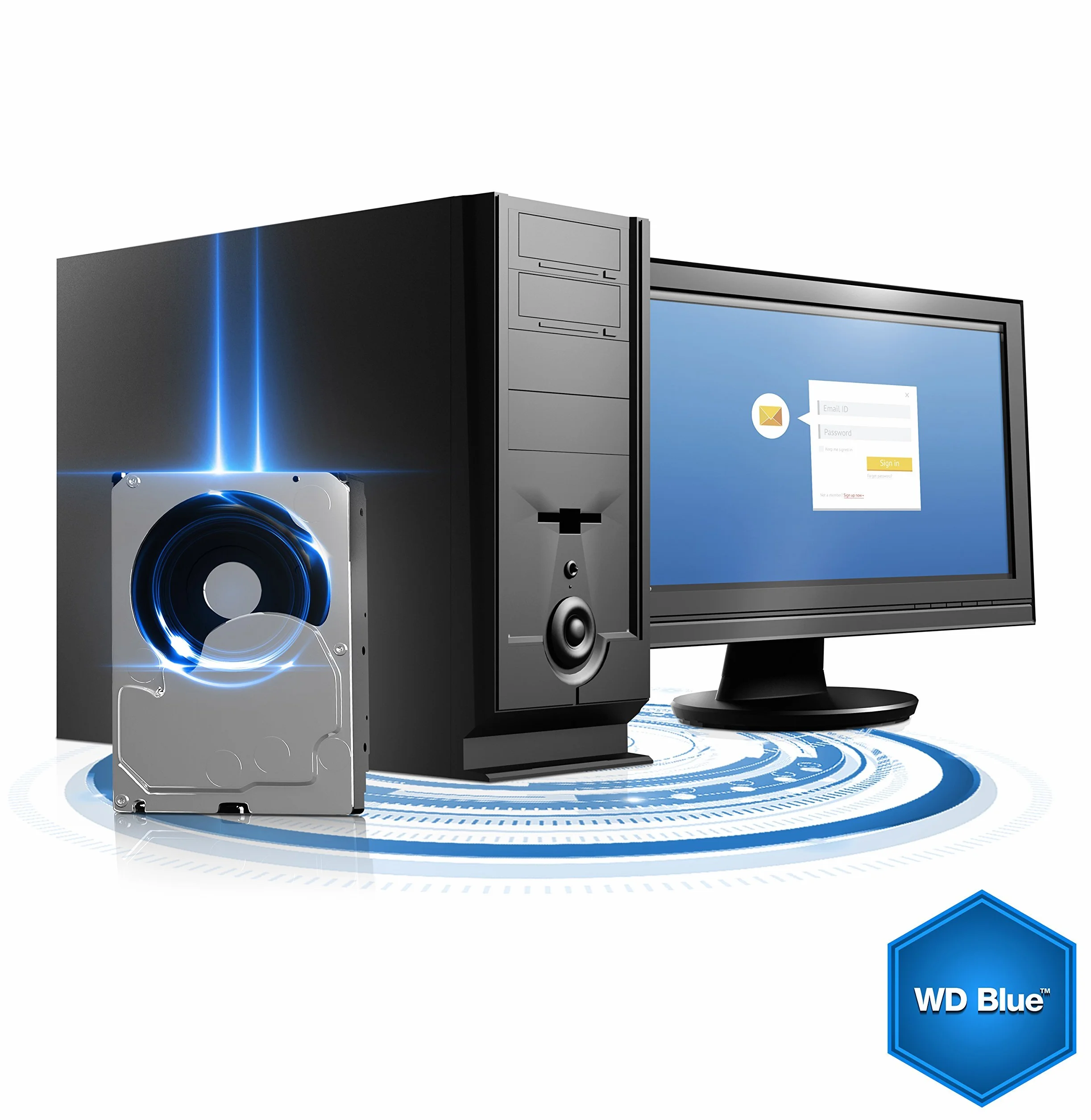 WD Blue Disco Duro de Sobremesa 500 GB SATA 7200 RPM 3.5 Pulgadas WD5000AAKX Reacondicionado