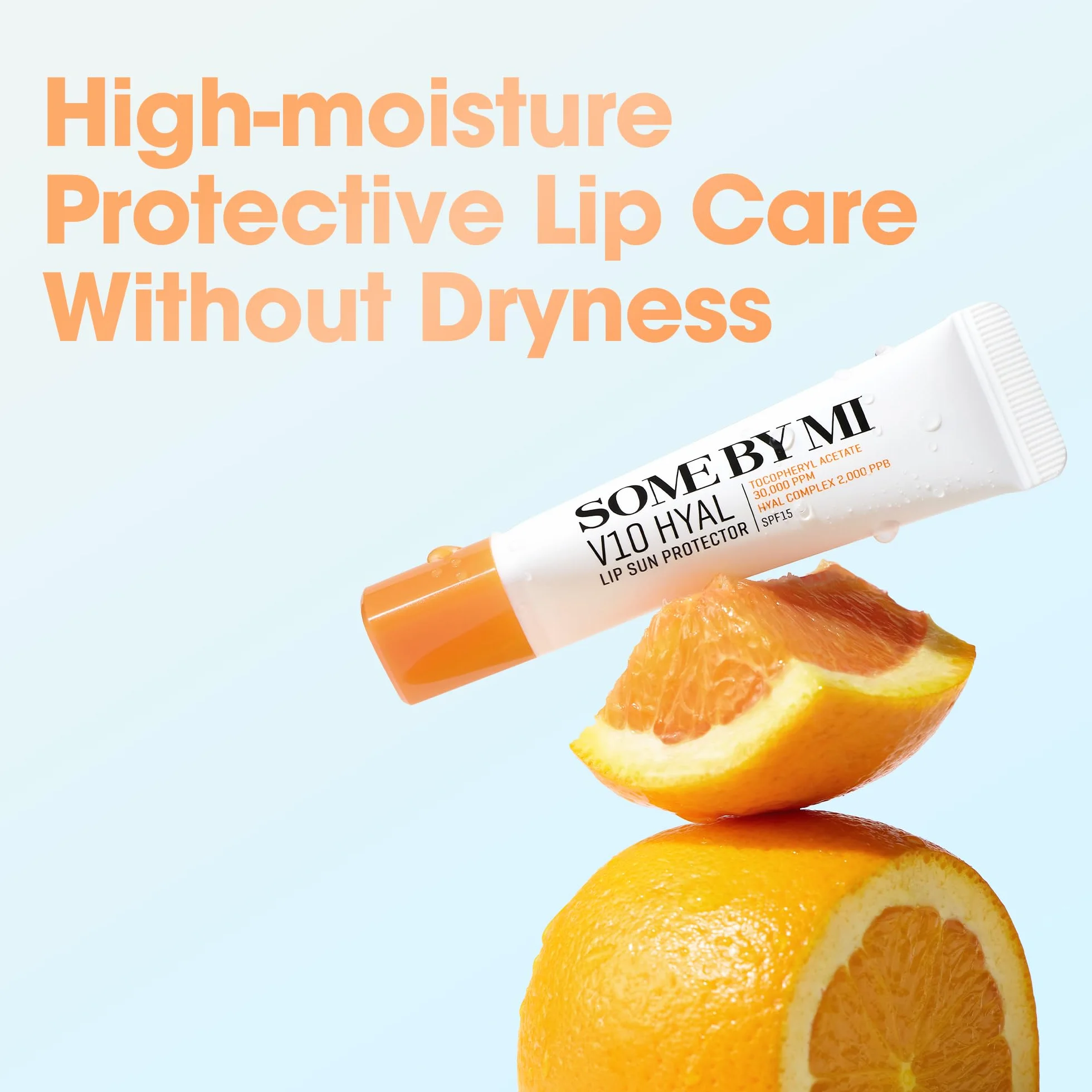 SOME BY MI V10 Hyal Lip Sun Protector Clear Pack de 2 13g Bálsamo labial coreano SPF 15