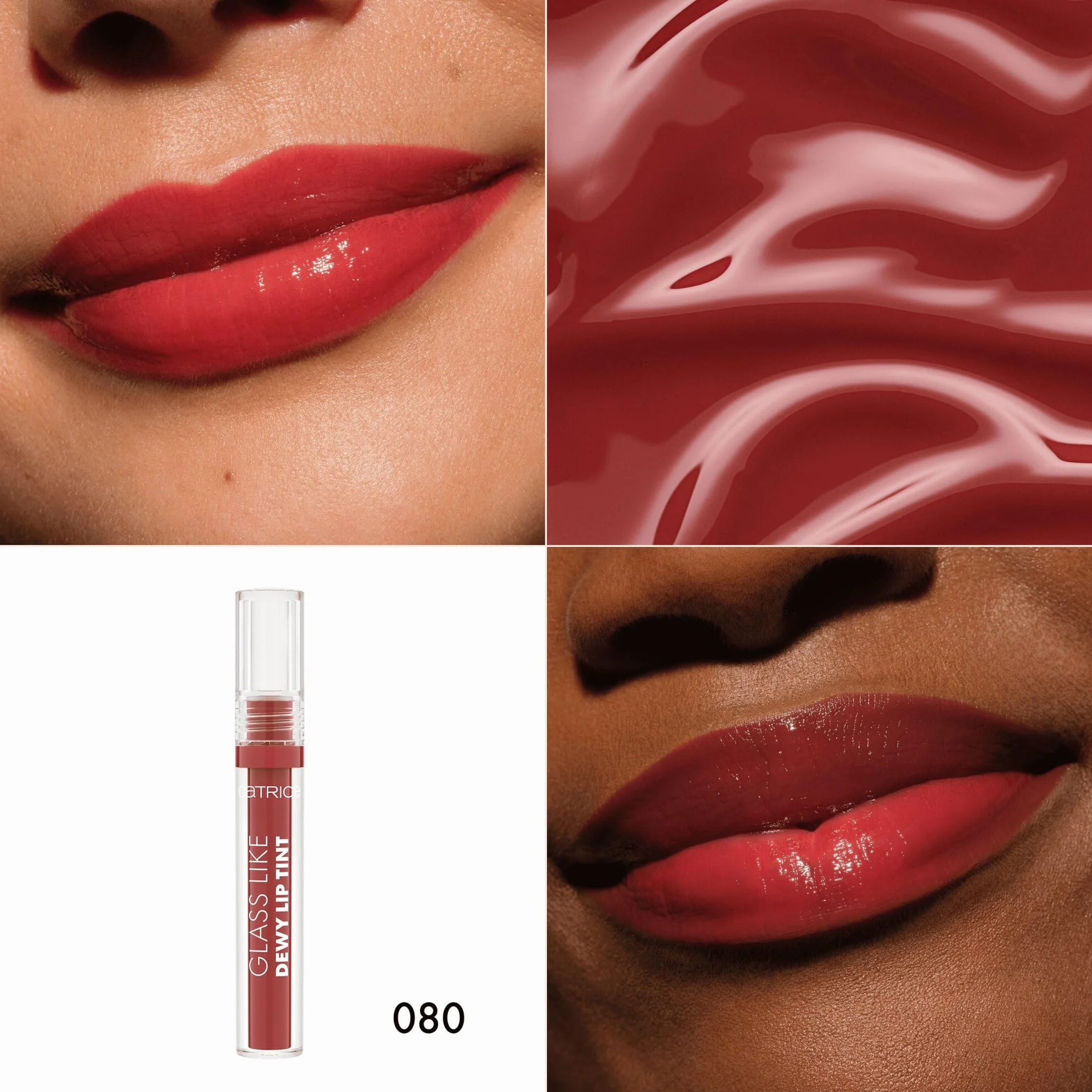 Catrice Tinte labial Glass Like Dewy, Efecto tinte, brillante (3ml)