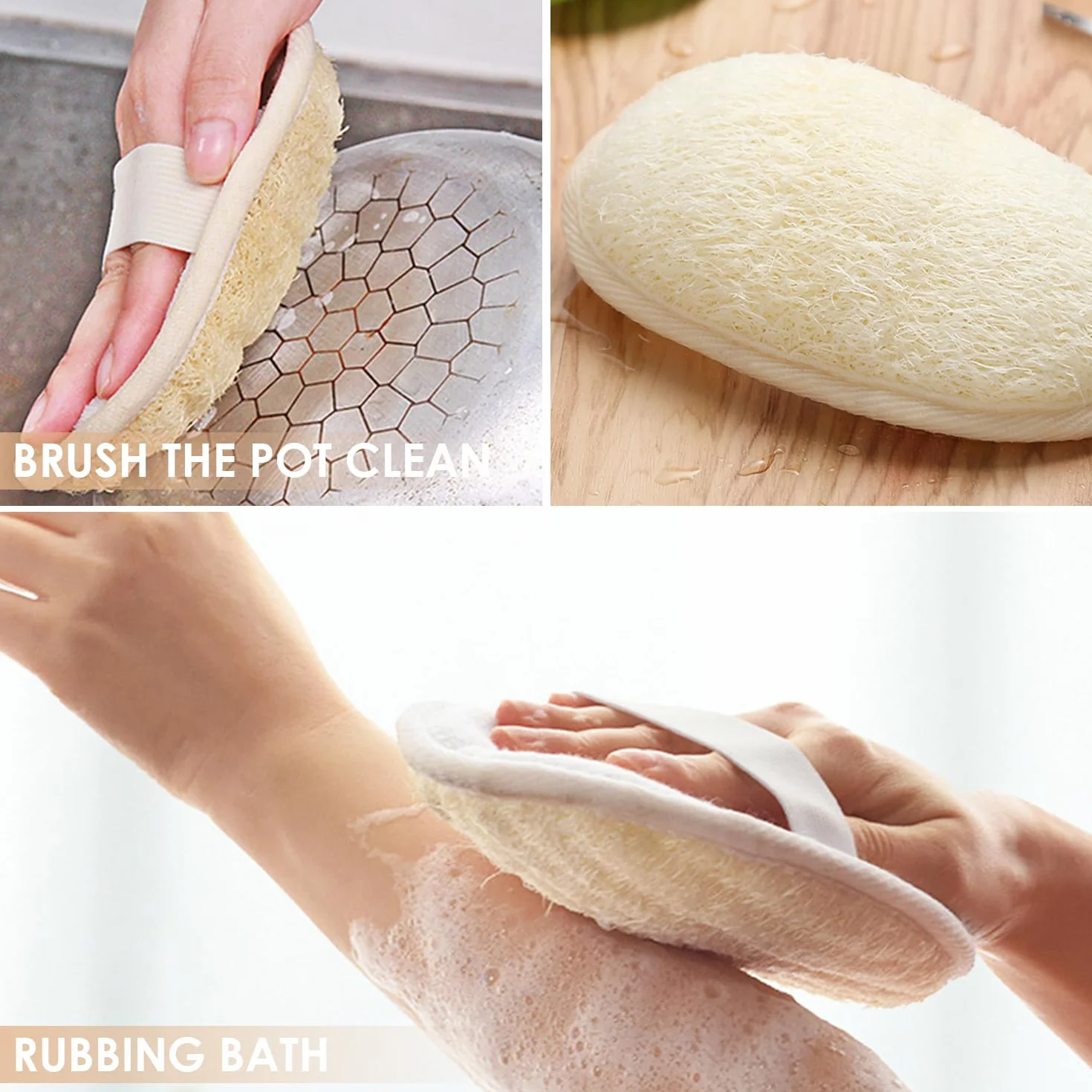 Toallas De Ducha De Esponja, Herramientas De Limpieza Corporal, Accesorios De Baño Duraderas