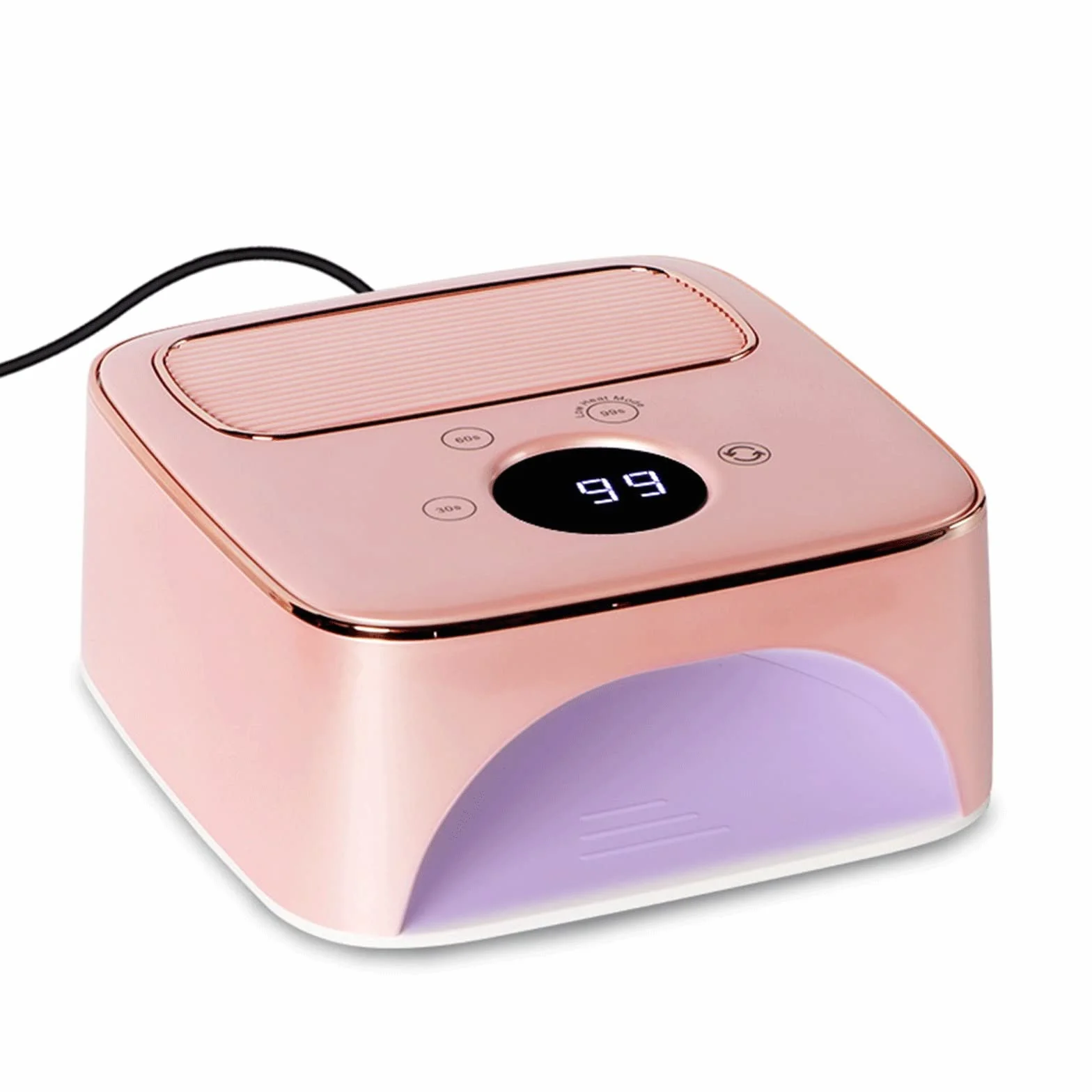 48W Lámpara LED Uñas,36 LED/UV Gel Esmalte de Uñas Curado Luz Máquina con 3 Temporizador y Pantalla LCD para Manicura/Pedicure Nail Art en el Hogar y el Salón