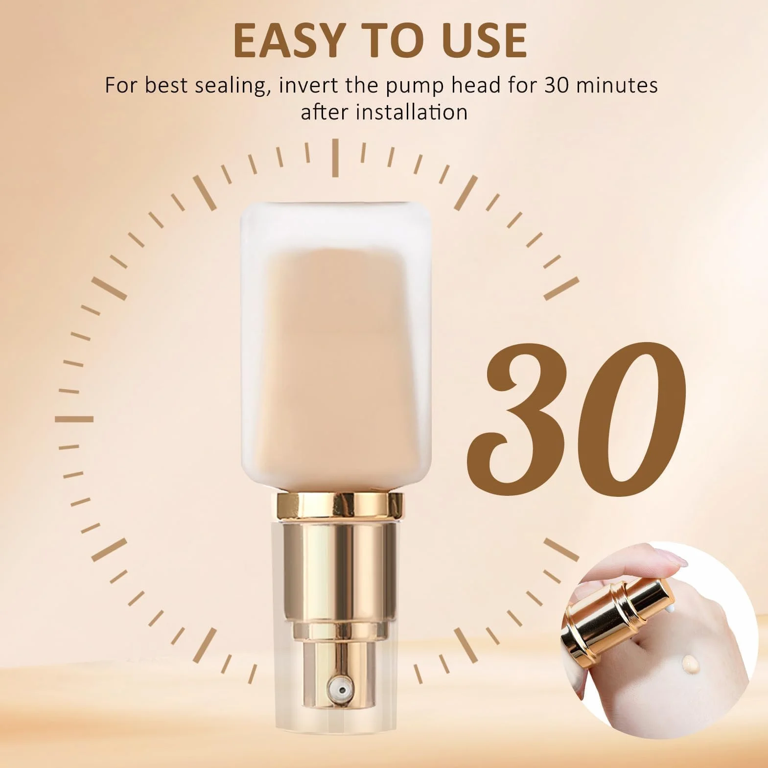 Estée Lauder Double Wear Bombas de Repuesto para Base de Maquillaje, Dosificador de Plástico con Tubo Ajustado y Tapa