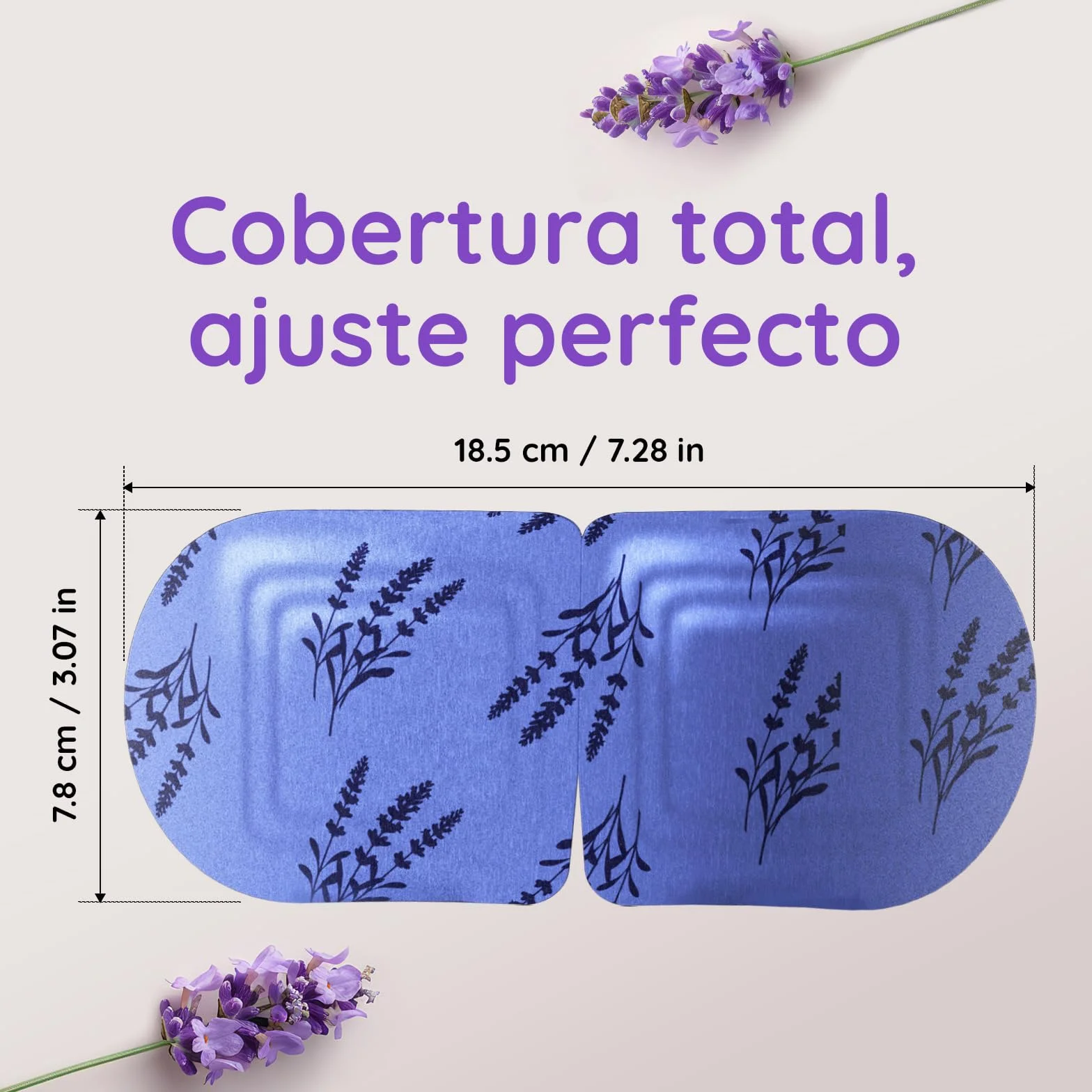 Antifaz Ojos Secos con Lavanda, Máscara Caliente Vapor Desechable para Dormir y Viajar