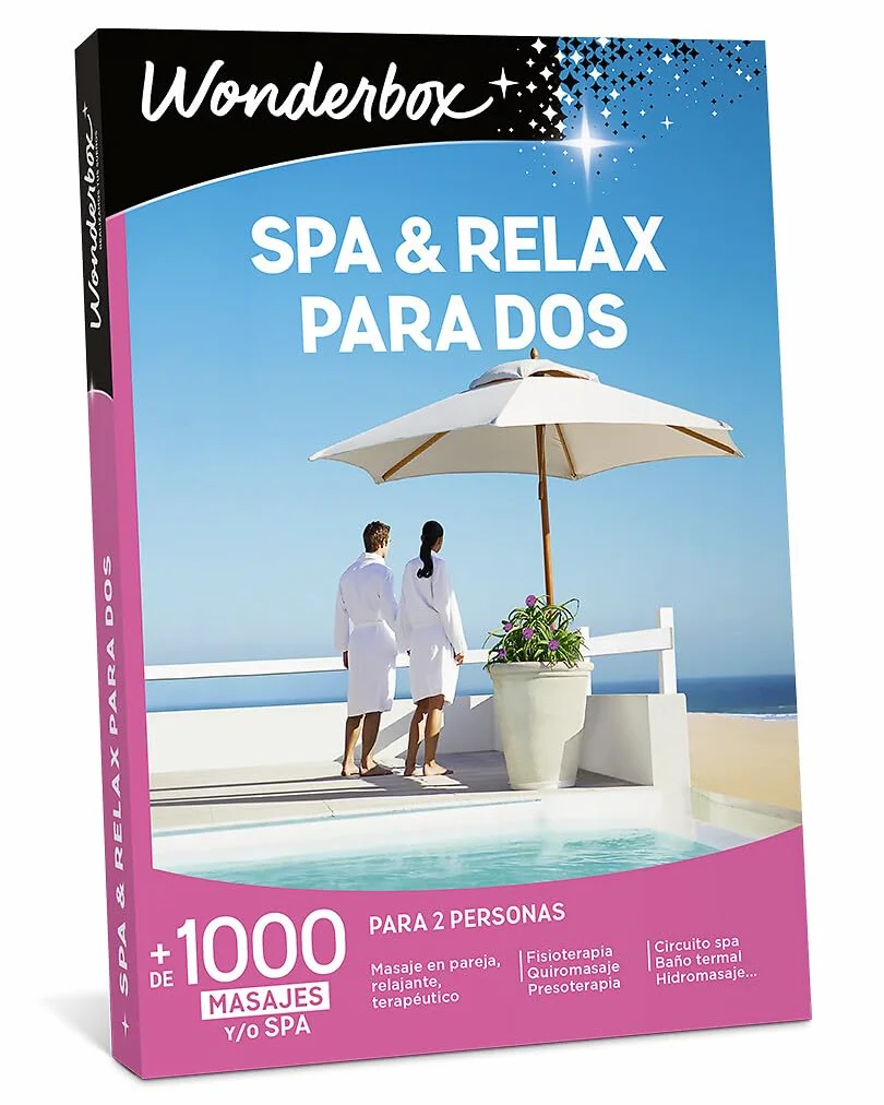 WONDERBOX - Caja Regalo - SPA & Relax para Dos - + 1000 Masages o SPA - para 2 Personas