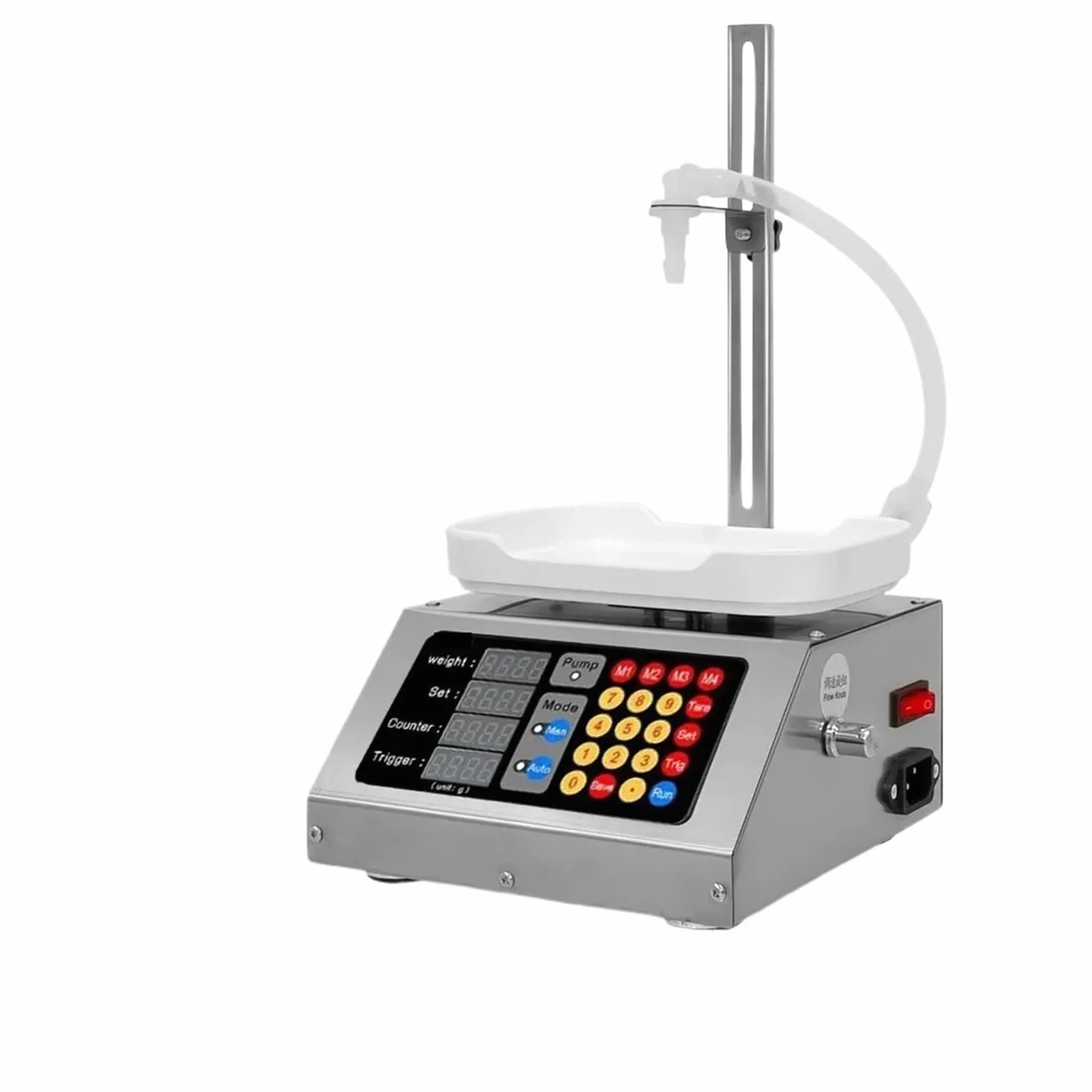 Máquina de llenado de líquidos 10ml-3000ml con bomba de diafragma para aceite, agua, bebida