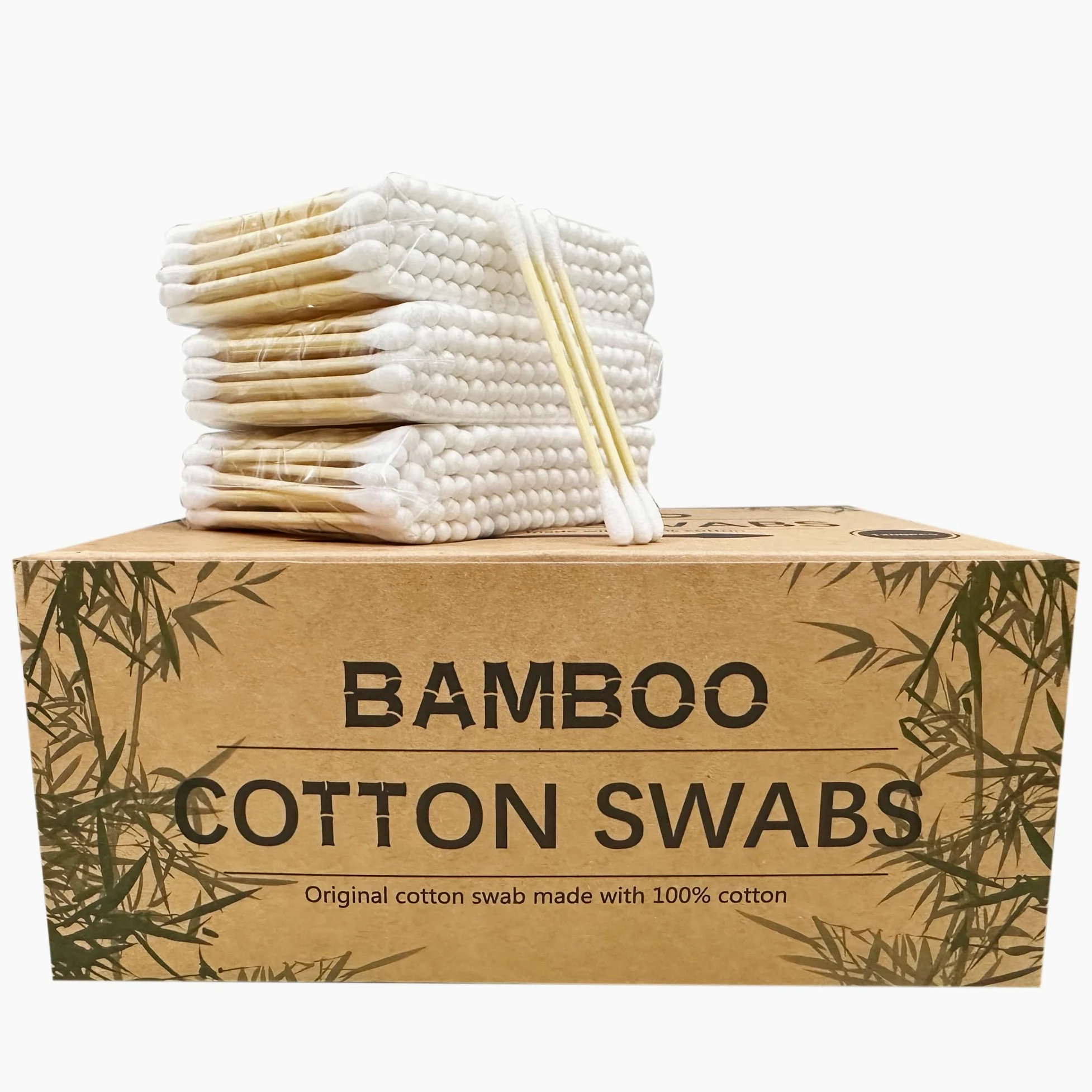 Quanzhou Chenchenchen E-Commerce Co,LtdBastoncillos de algodón de bambú/Bastoncillos de algodón ecológicos/bastoncillos de algodón orgánicos, 1200 Count, 1 uds. por paquete, 1200.00[set de ]