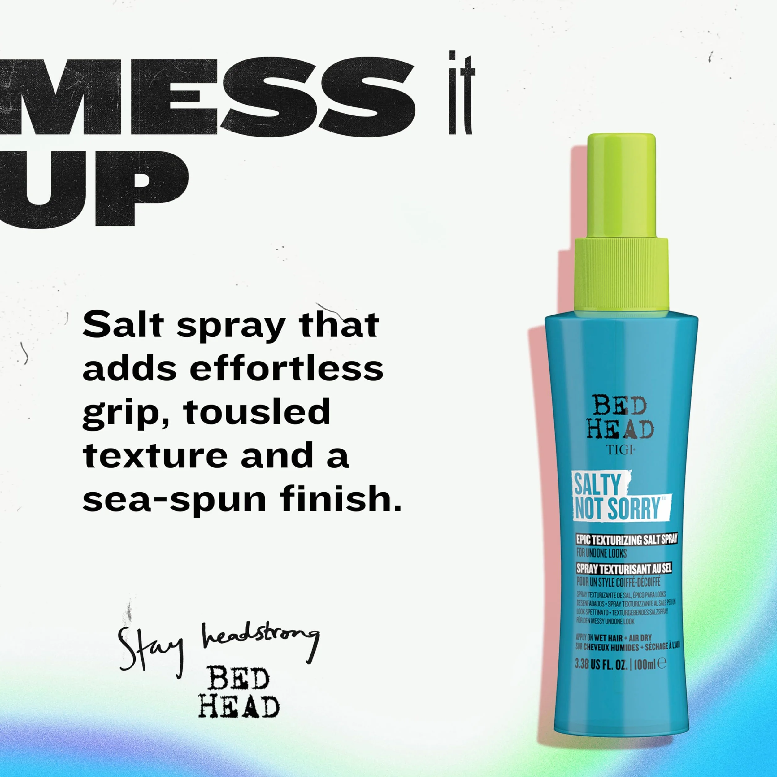 Bed Head by TIGI Salty Not Sorry Hair Texturising Salt Spray 100 ml