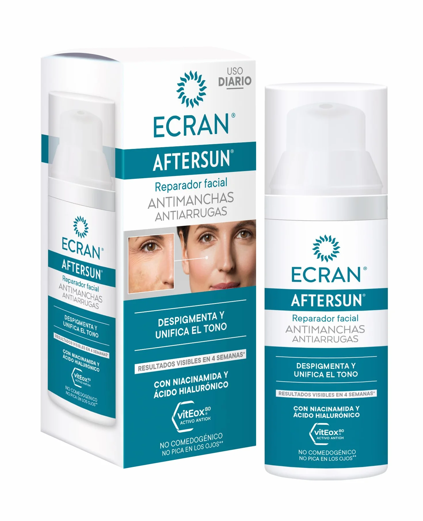 Ecran Aftersun Sérum Facial Antimanchas con Niacidamina 50 ml