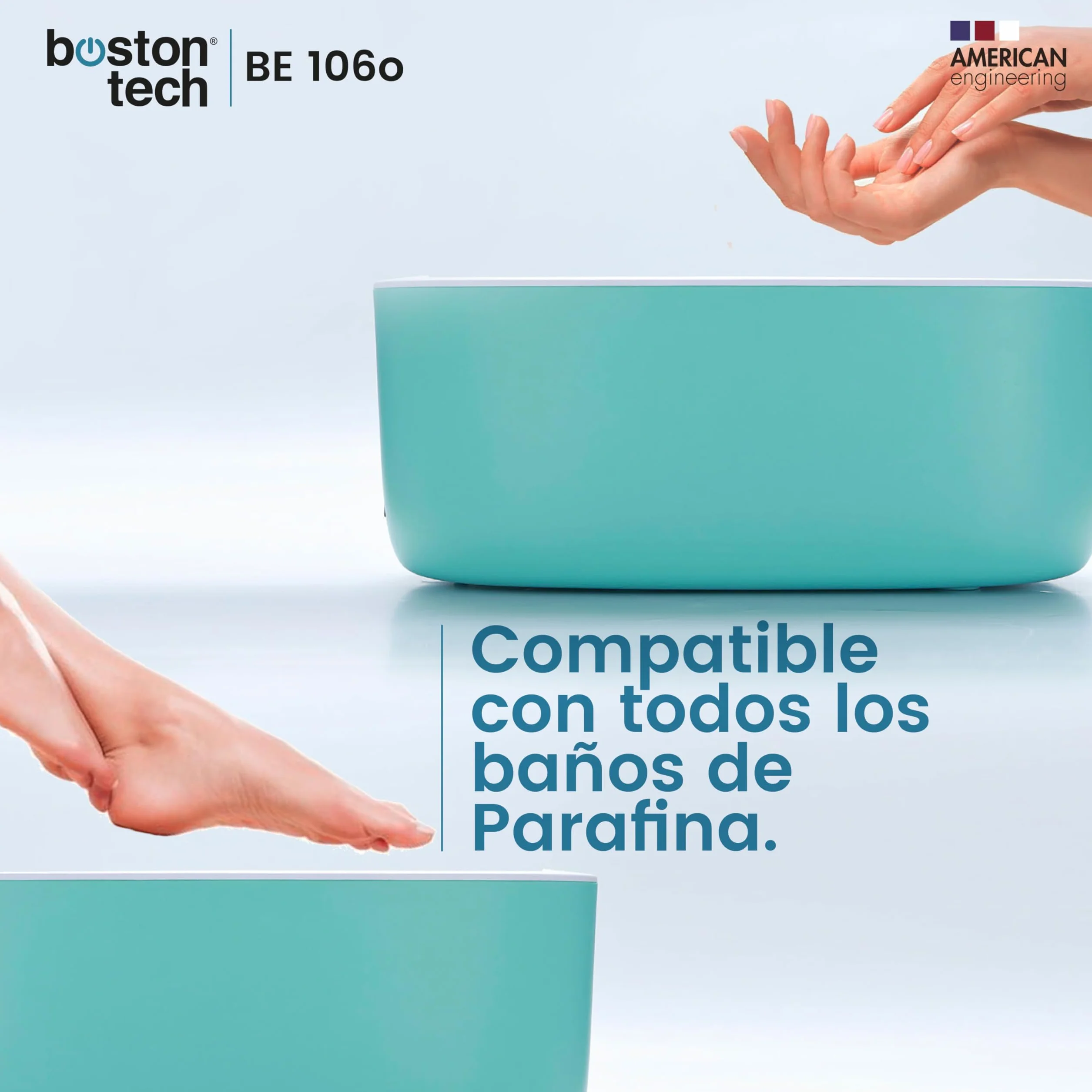 Boston Tech Parafina para Manos y Pies 6 Bloques x 450 gr Antioxidante Hidrata Nutre