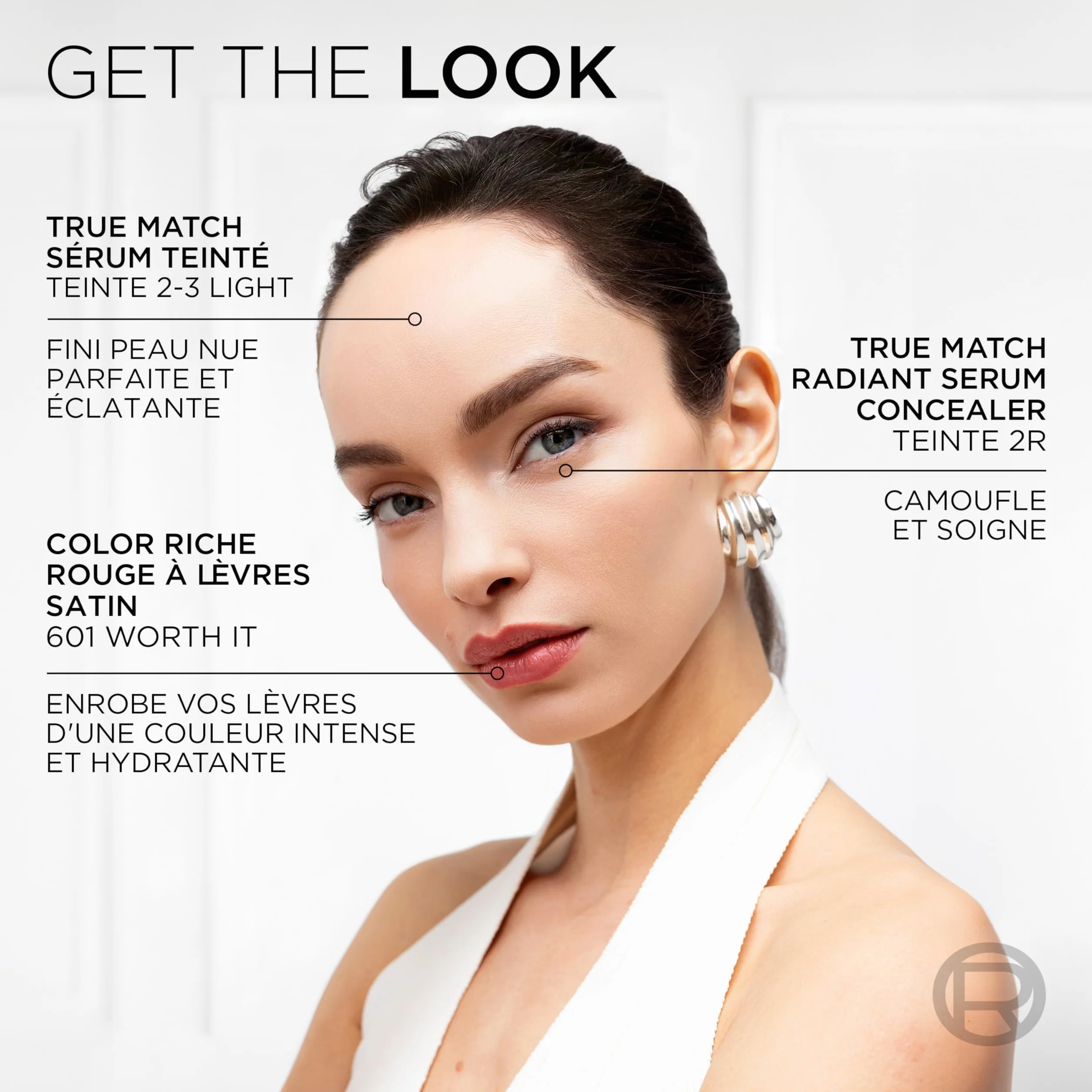 L'Oreal Paris True Match Base de suero tintado, 1% ácido hialurónico, hidratante, 30 ml, tono 6-7 bronceado