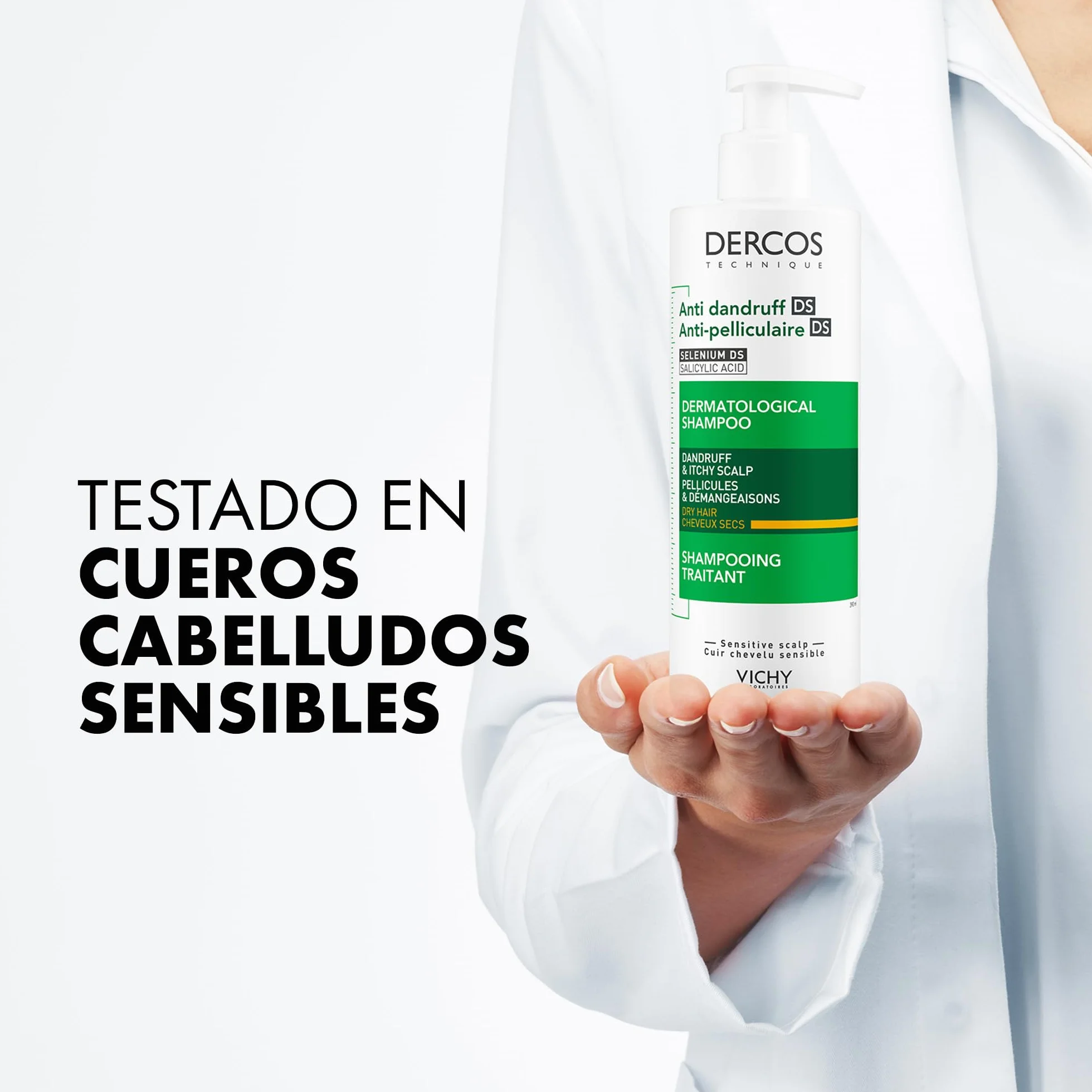 Vichy Dercos Technique Champú Anticaspa 400 ml Cabellos Seco