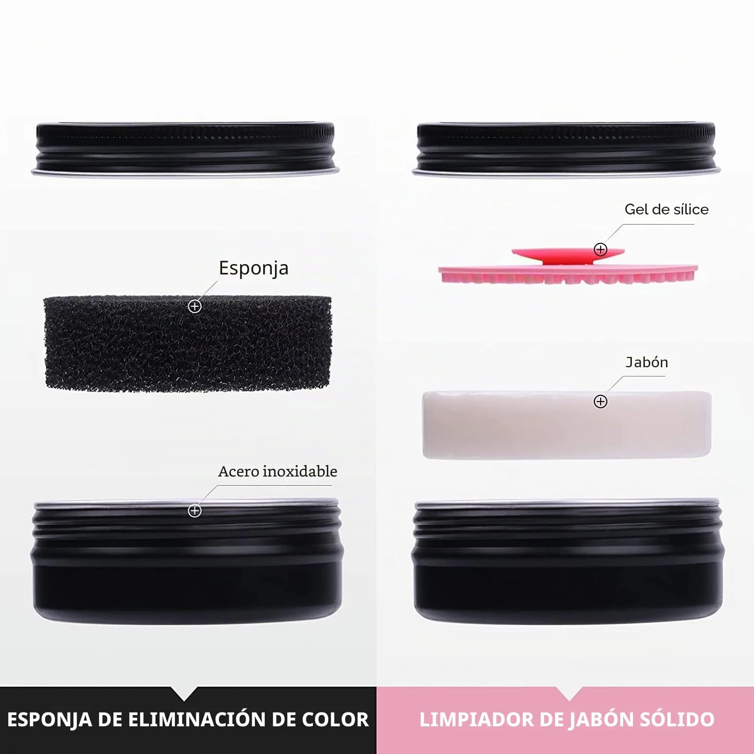 DUcare limpiador de brochas de maquillaje 2 piezas jabón 60g esponja eliminación color almohadilla silicona