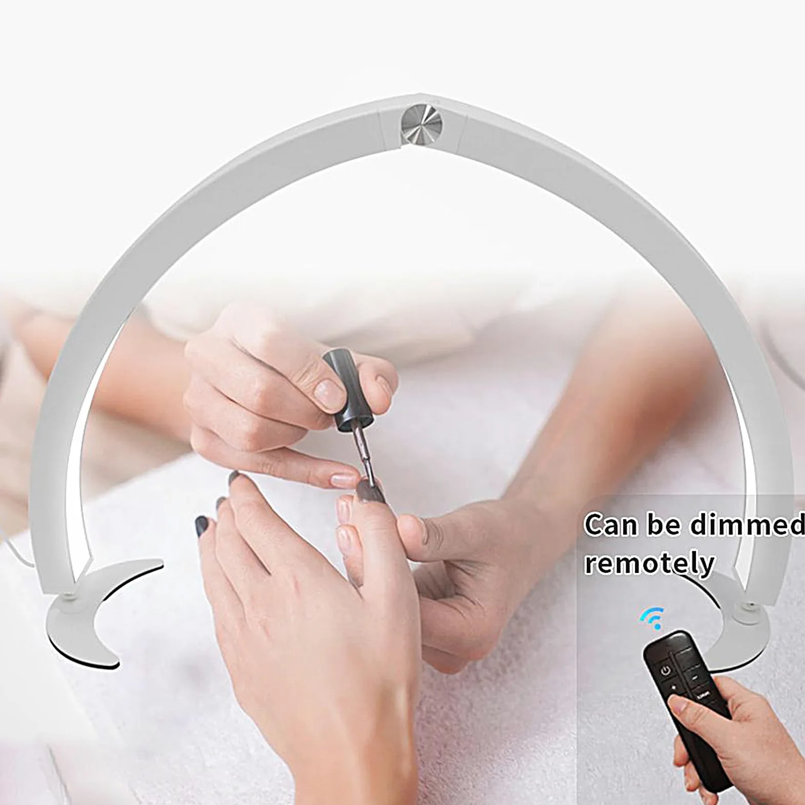 Genérico Luz de Mesa para Uñas Ajustable 40W | Lámpara de Uñas Forma Media Luna para Amiga Esposa Hermana Hija en Hogar Viajes Interior Exterior