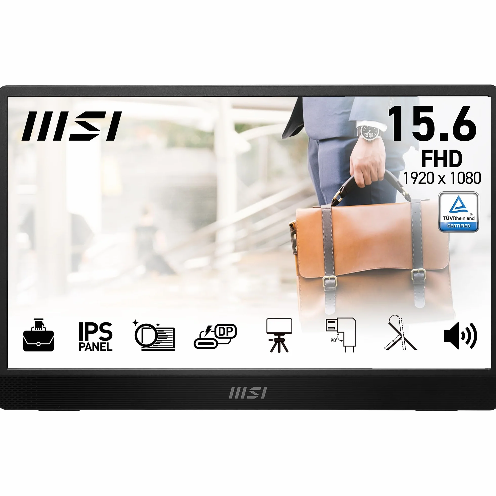 MSI Pro MP161 E2U Monitor portátil Full HD 15,6" Panel IPS 1920x1080 60Hz Mini-HDMI 2.0b USB Type-C