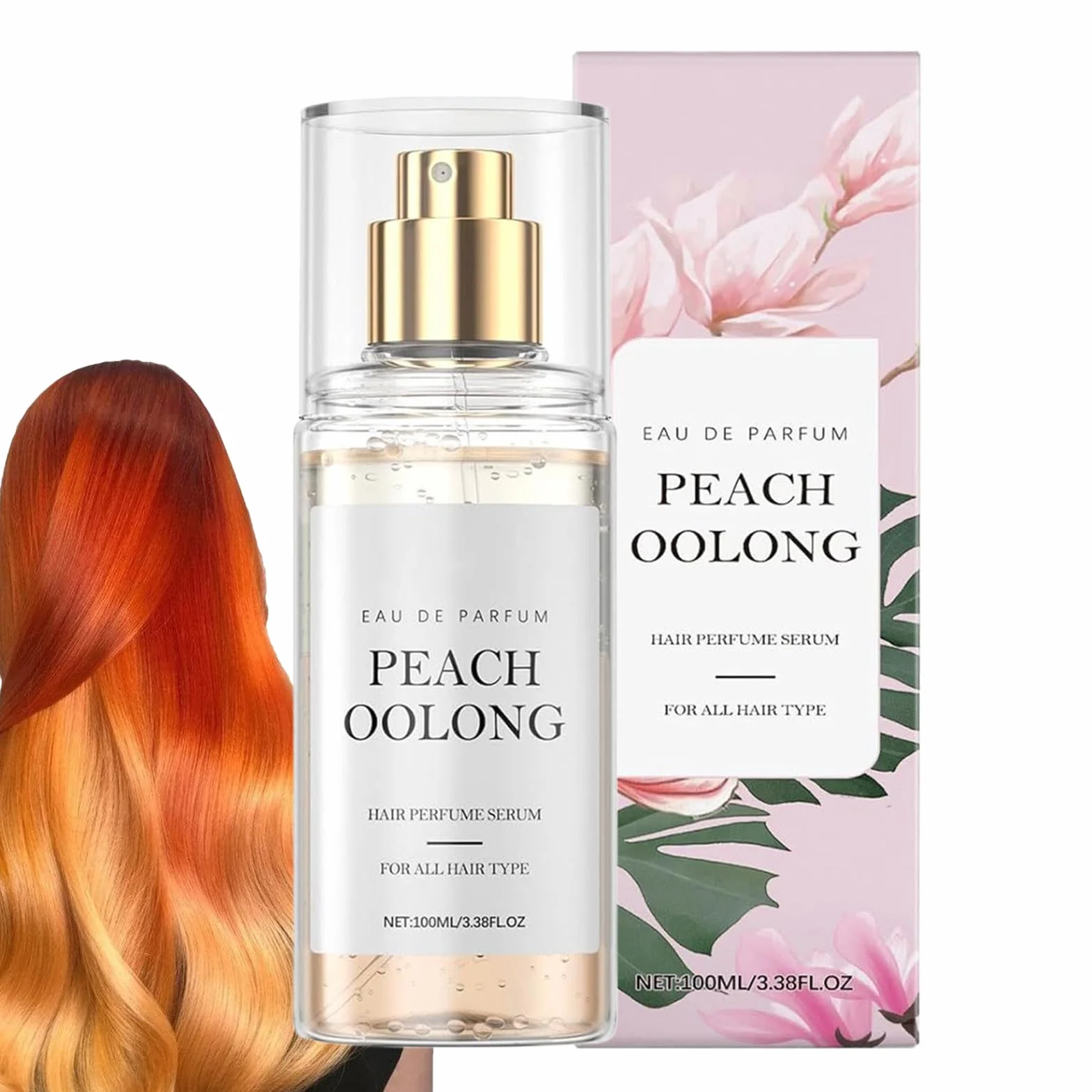 Perfume del cabello fragancia de nueces niebla portátil 13/4/4 cm para mujeres