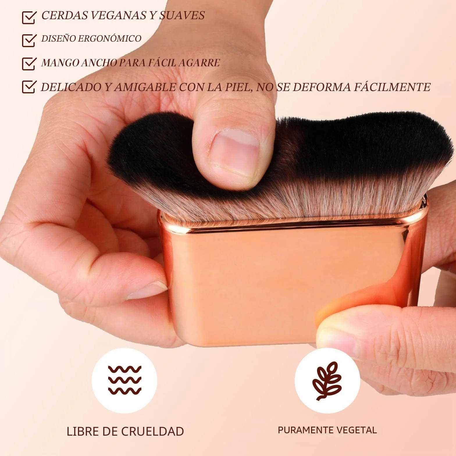 Brocha autobronceadora Kabuki para cuerpo y piernas