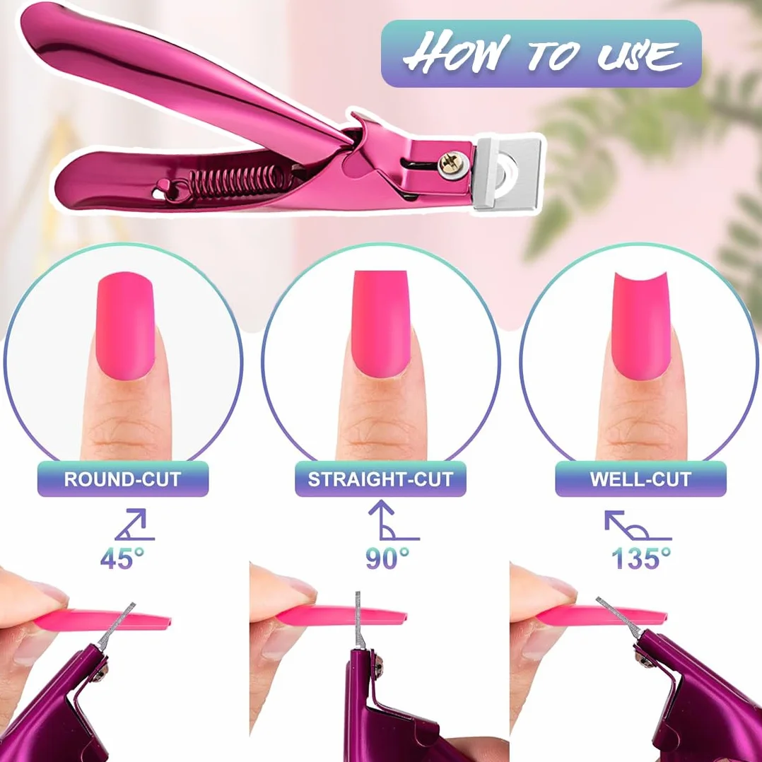 Cortaúñas Profesional con 15 Imanes para Uñas Artificiales
