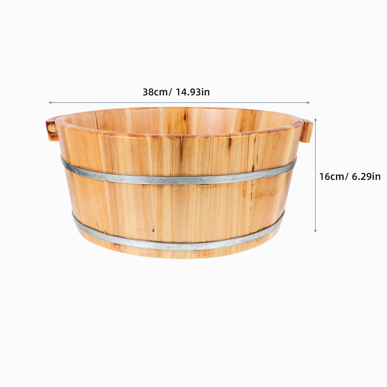 Lavabo Portátil para Lavado de Pies de Madera Ligera, Fácil de Almacenar y Sacar, Adecuado para Baño de Pies en Casa y Cuidado Personal Diario
