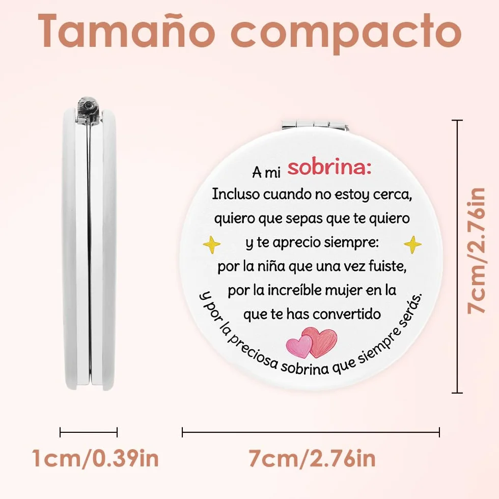 Espejos Compactos Regalos Originales Para Mujer Sobrina Tia