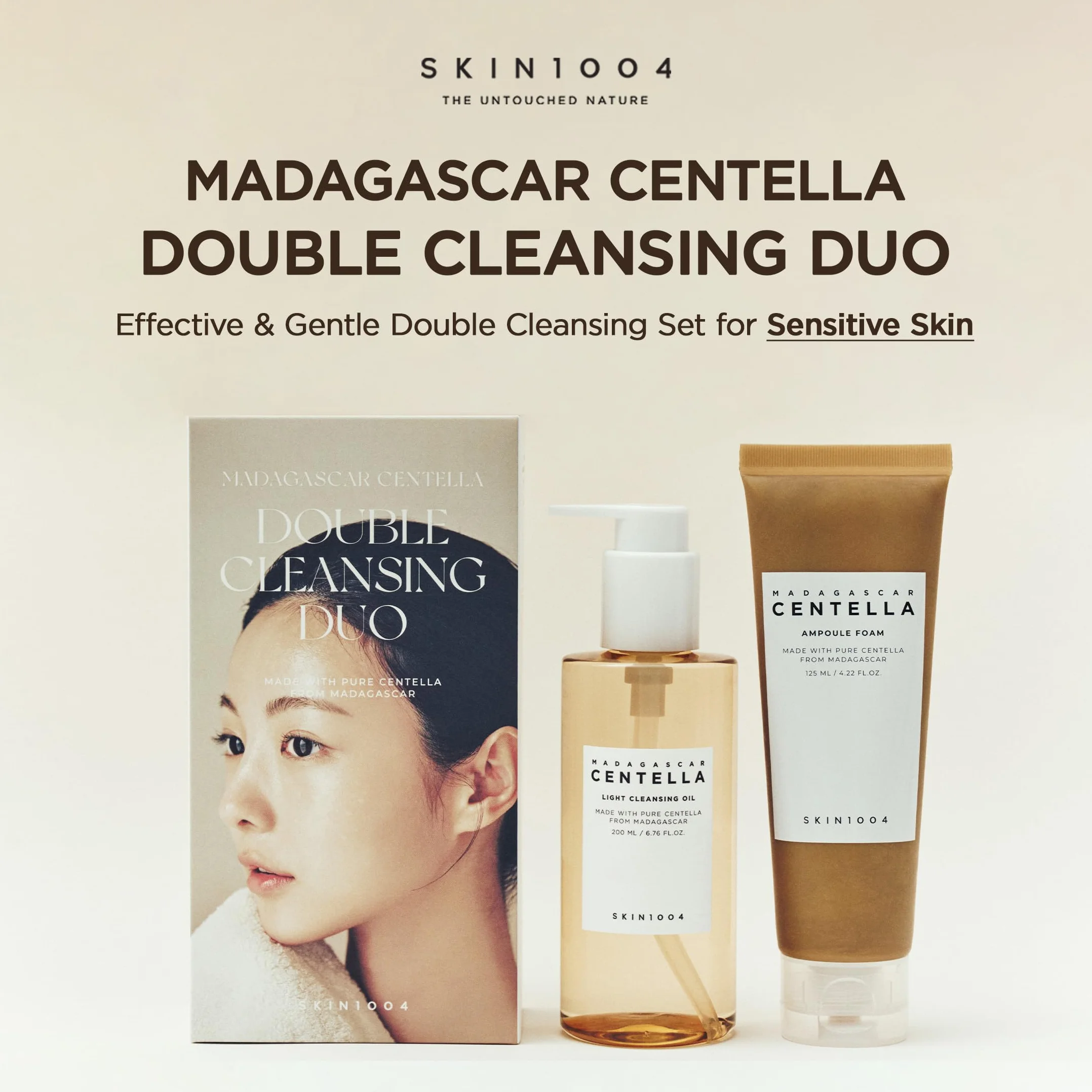 MADAGASCAR CENTELLA DOUBLE CLEANSING DUO SKIN 1004