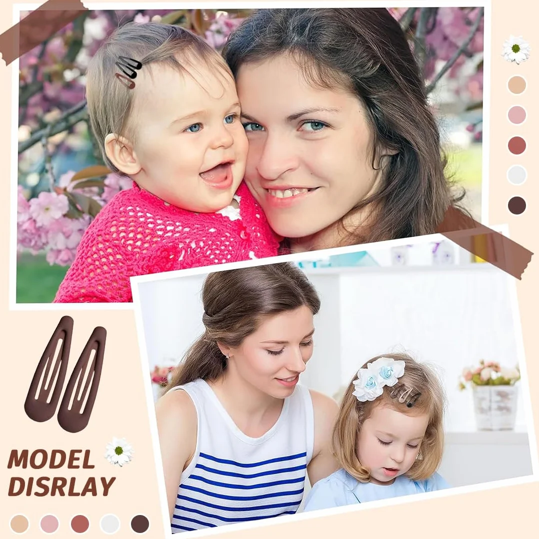 30 Piezas Pinzas Pelo Mujeres Niñas, 3 cm Horquillas Pelo Morandi Mate Accesorios Cabello