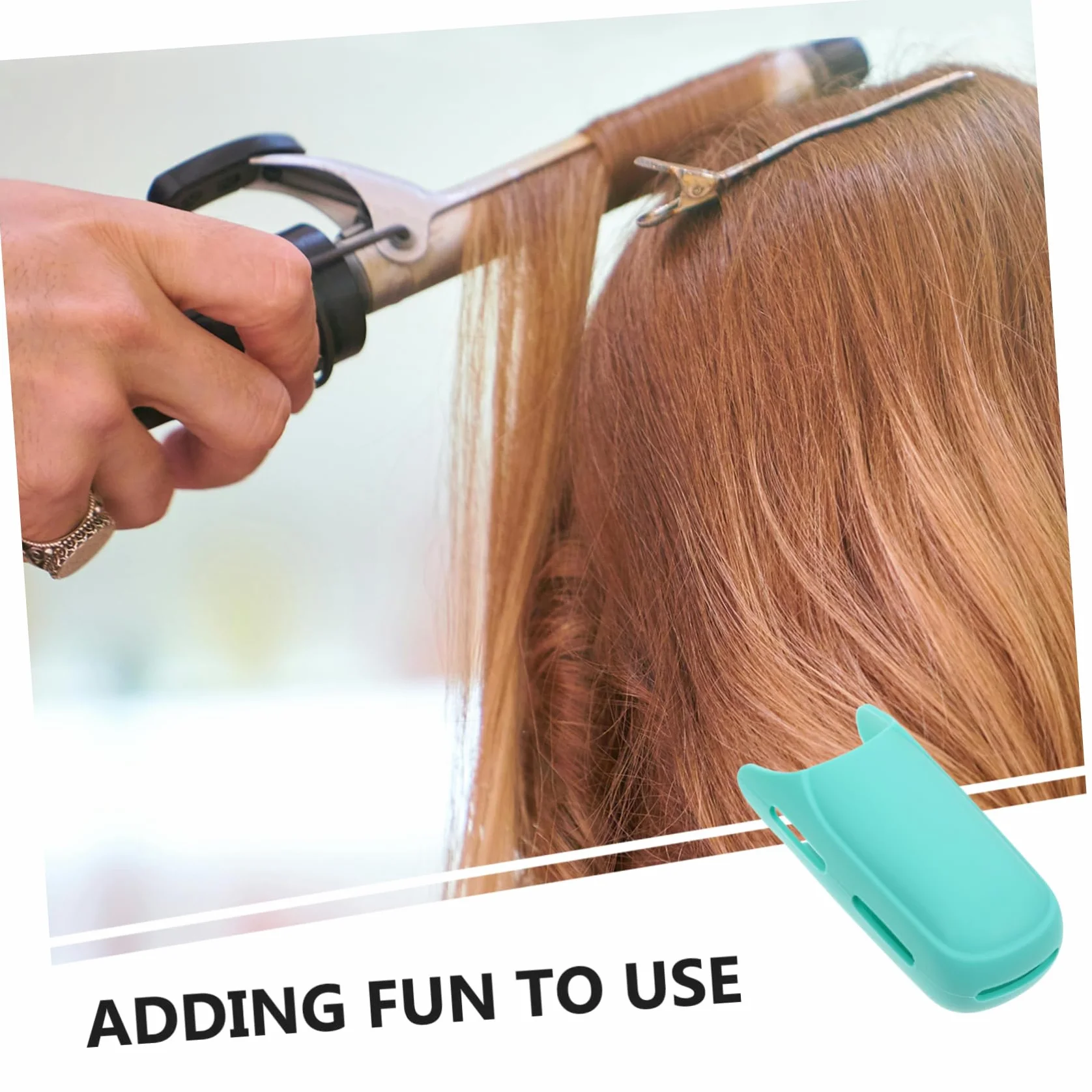 Funda de Silicona para Plancha de Pelo, Soporte Antideslizante Protector Térmico Verde