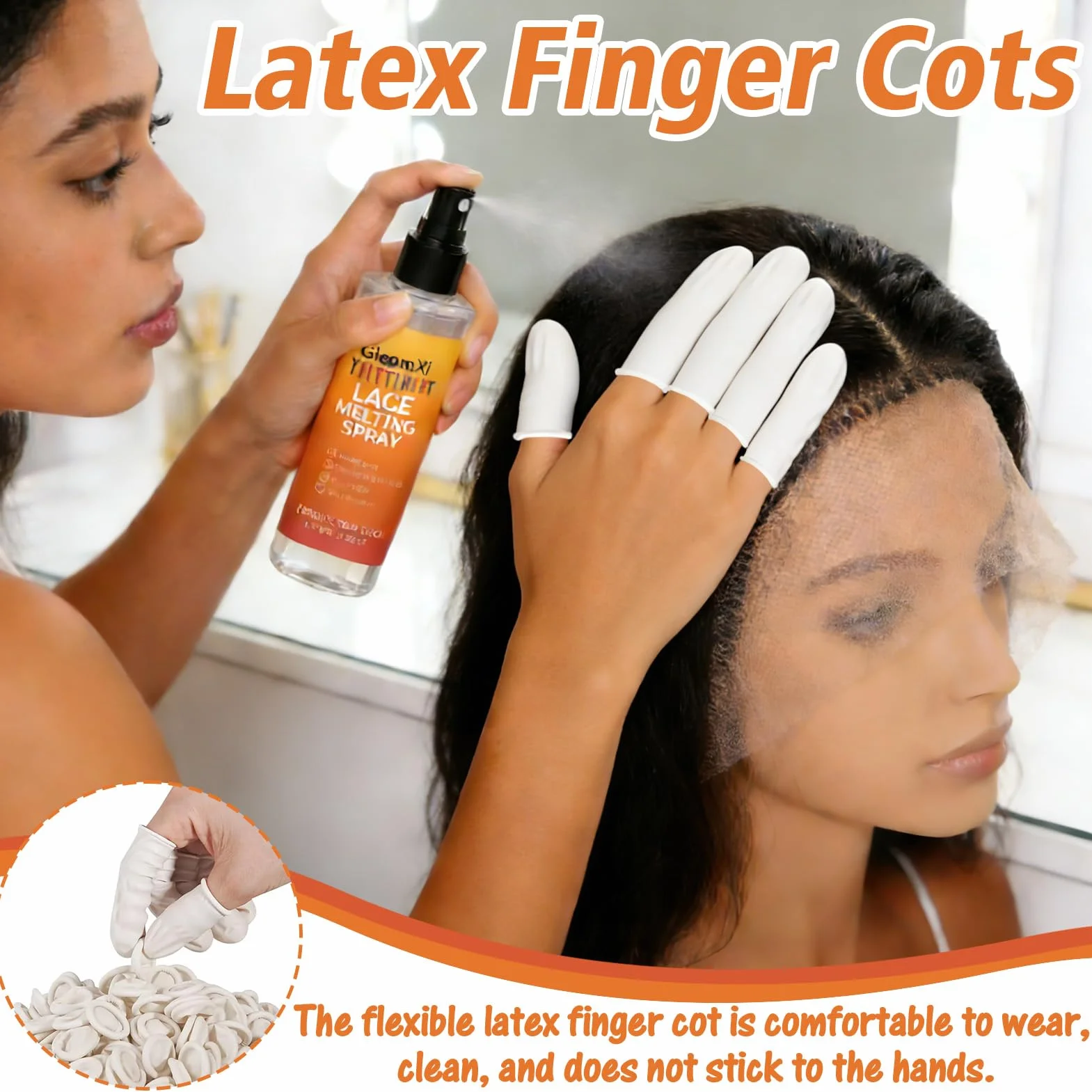 Wig Glue Kit Removedor de Extensiones Adhesivas con Cepillo Aplicador y Cinta