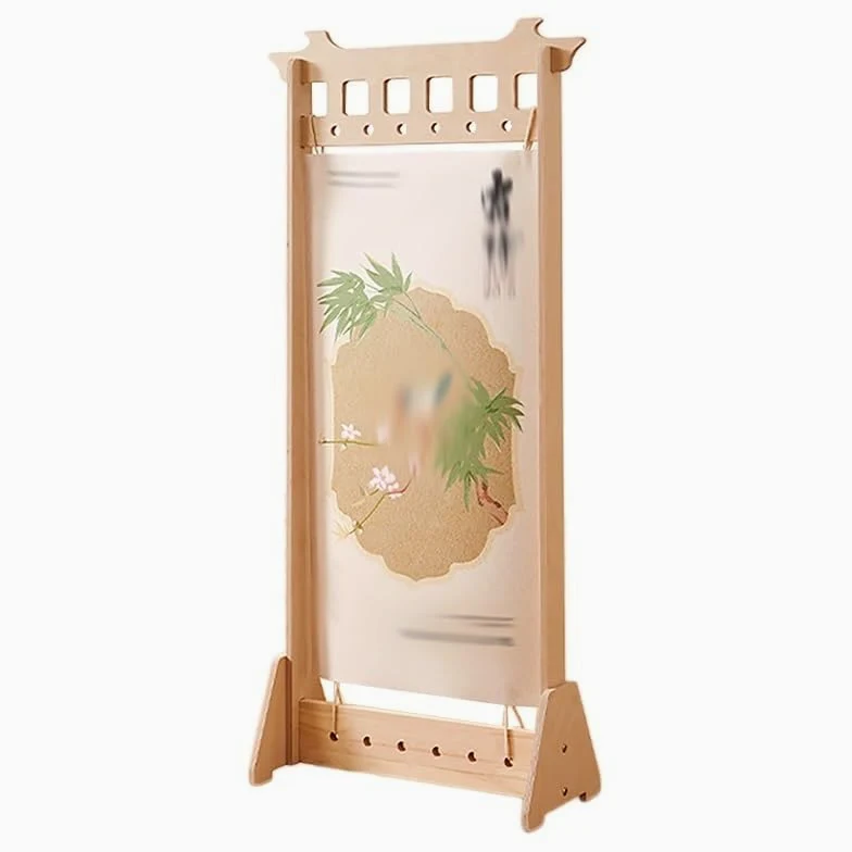 XPLKQXE Soporte Para Carteles Alta Resistencia, Expositor Madera Para Letreros, Soporte Independiente Para Paneles Y Carteles Para Exposiciones(Light brown,21.5x43.5in/5pcs)