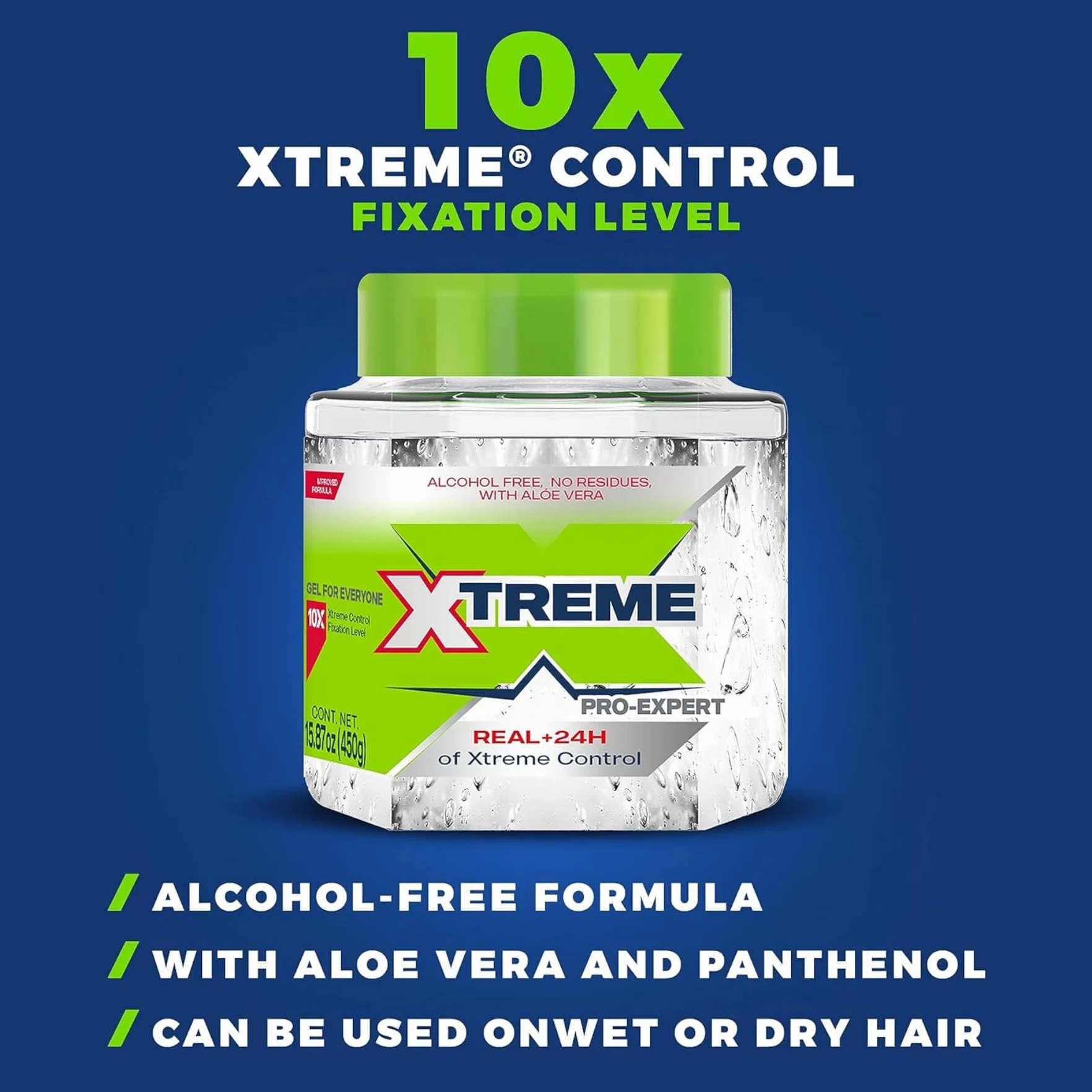 Wetline Xtreme Professional Gel de estilismo para línea húmeda, 15.72 onzas
