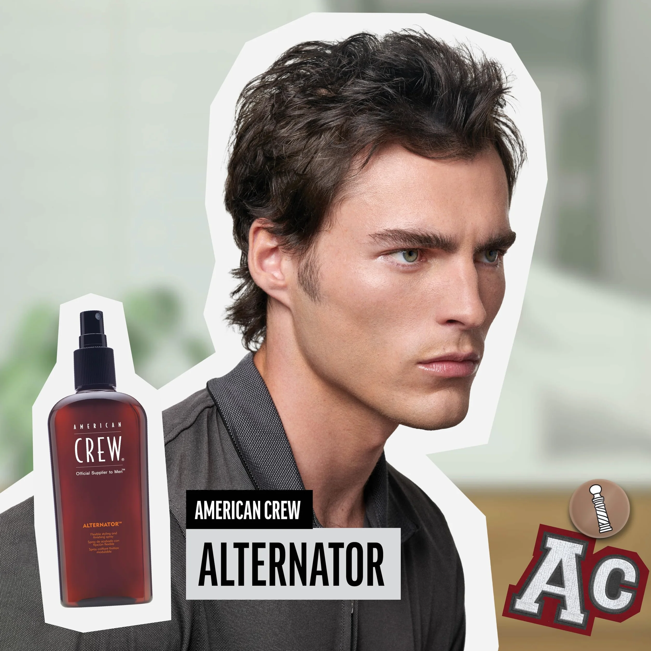American Crew Alternator Spray Acabado para el Pelo, Fijación Flexible, 100ml