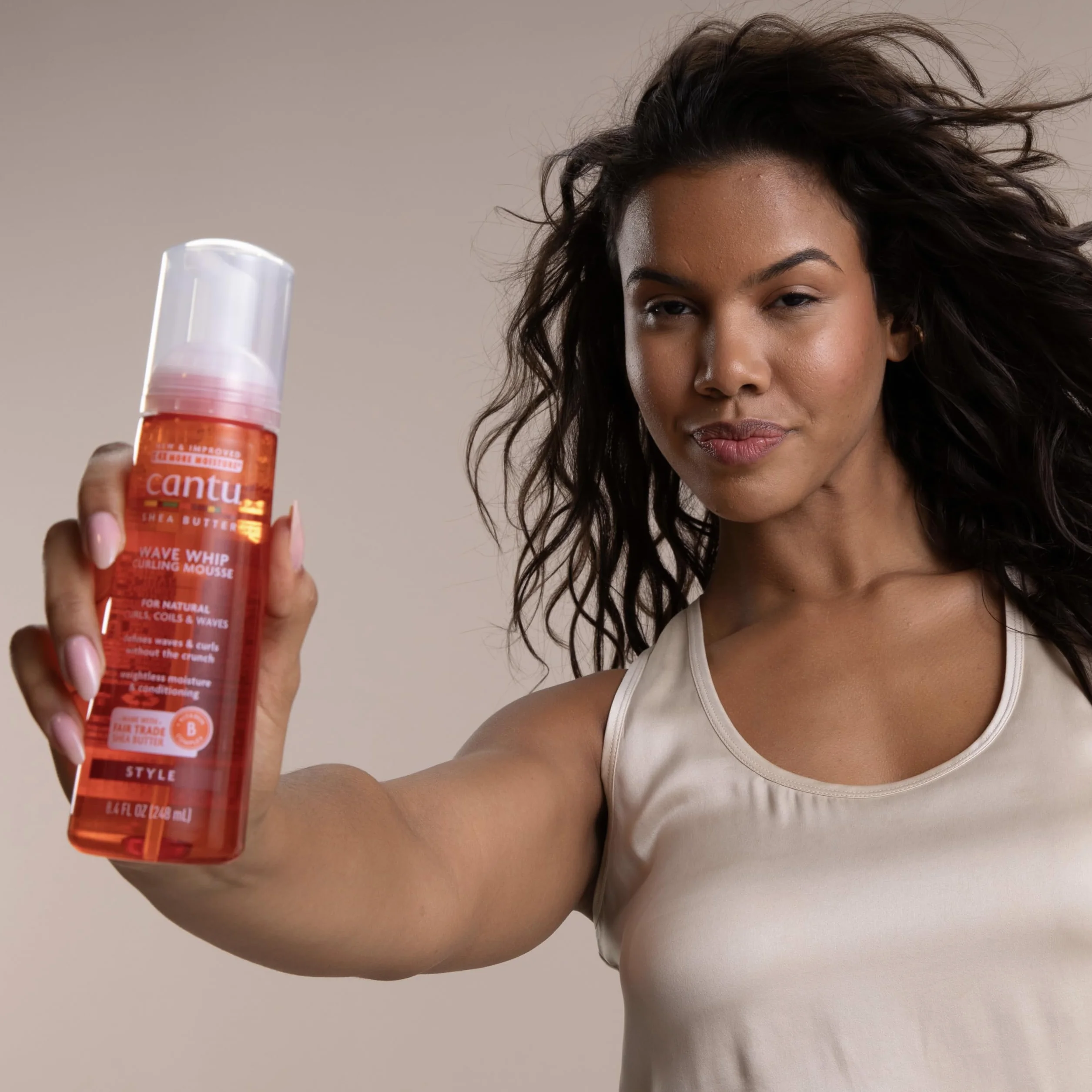 Cantu Shea Butter Wave Whip Curling Mousse 238g