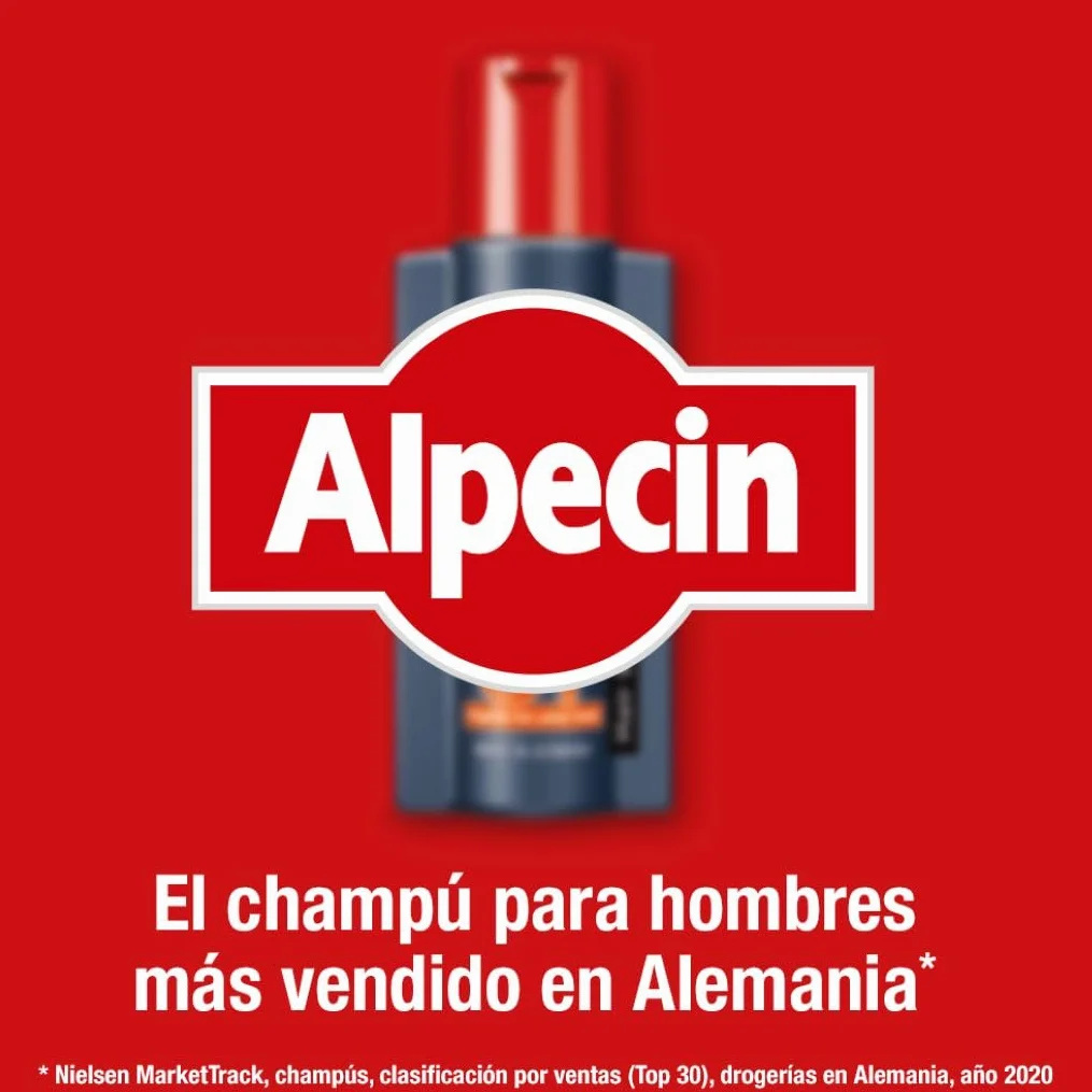 Alpecin Caffeine Shampoo C1 2x 375ml Champu Anticaida Hombre Tratamiento Caida Cabello