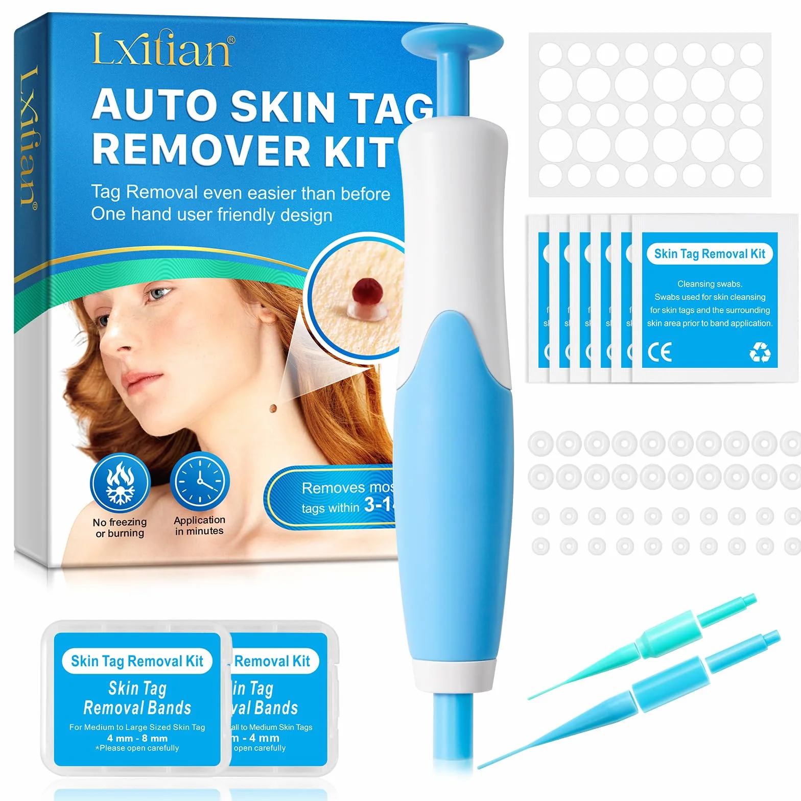 Skin Tag Remover Kit, Auto Tool Kit, Double Tip Removal Tool