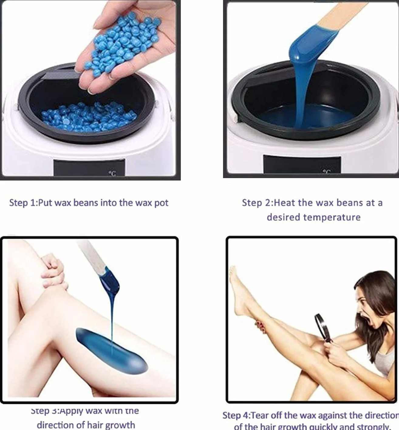 Calentador de cera,Máquina de cera multiusos for mujer MANO DE PELO DE PARAFA DE PARAFA Máquina de cera de parafina Pote de cera Cera de cera Máquina de cálculo for el cuerpo del cuerpo del k